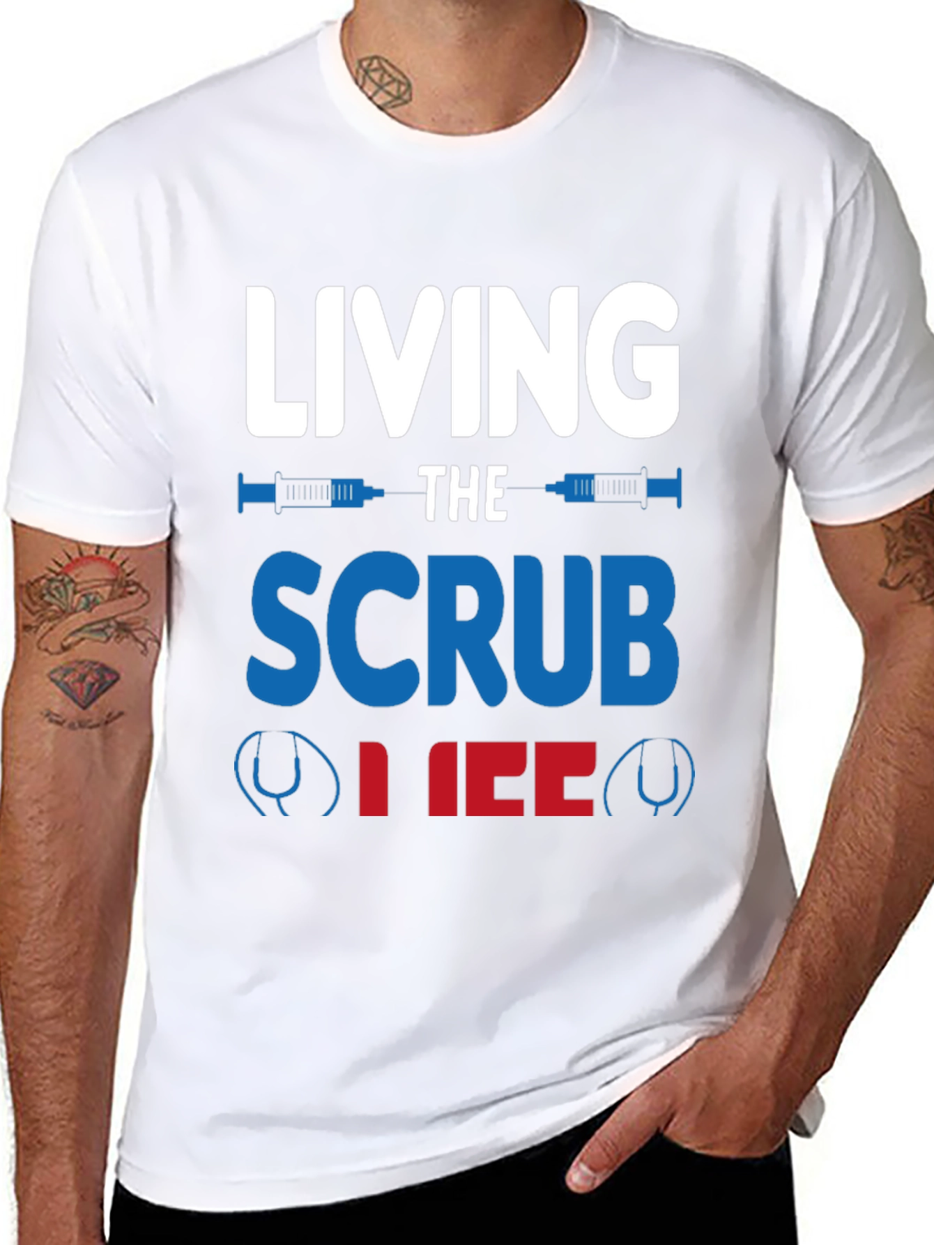 Living the Scrub Life T-Shirt - Medical Profession Apparel