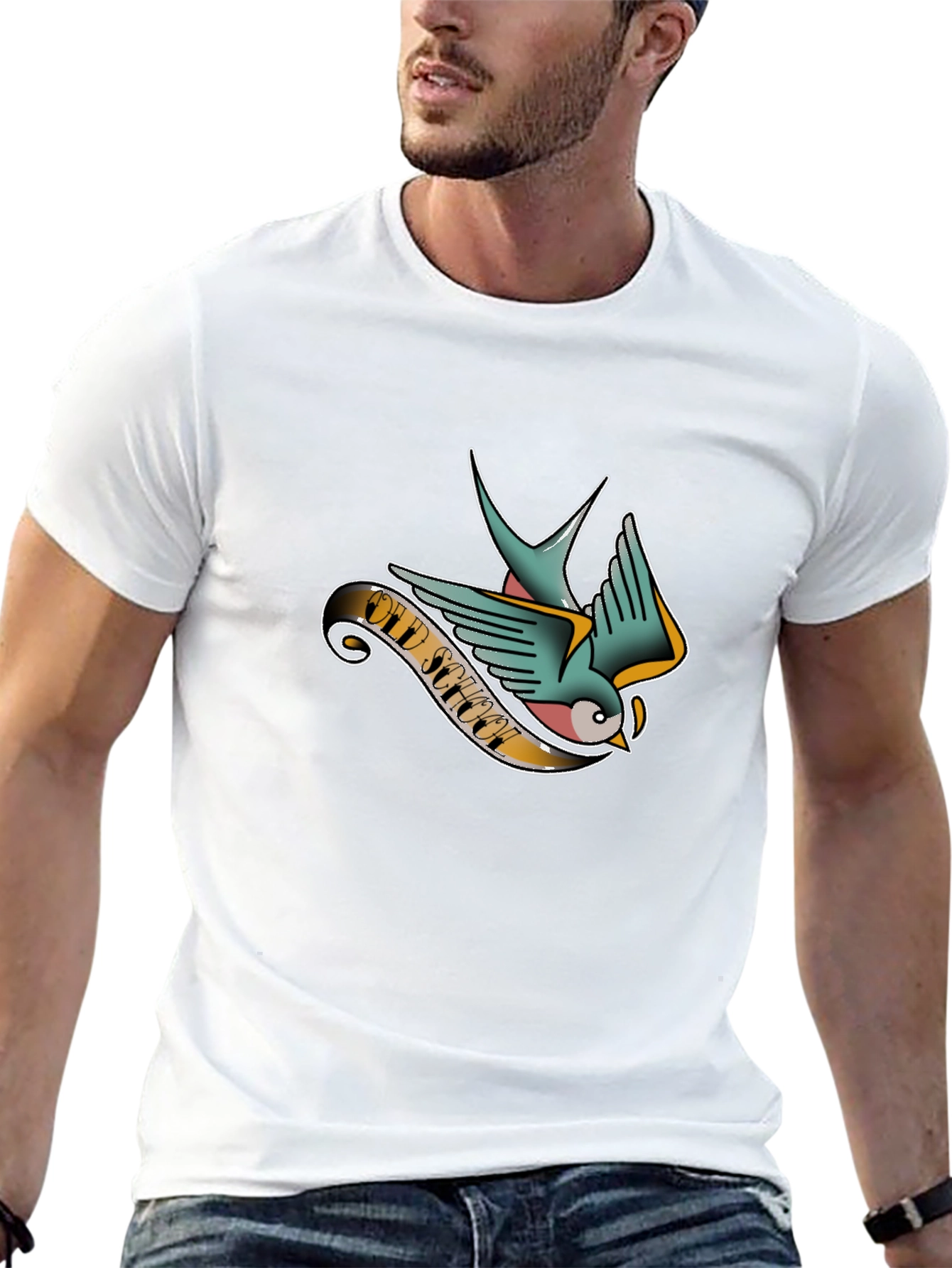Old School Tattoo Bird Graphic Tee