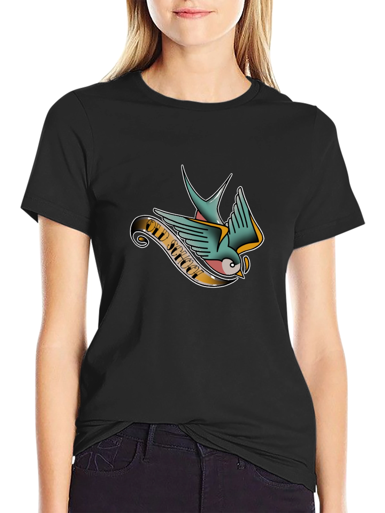 Old School Tattoo Bird Graphic Tee