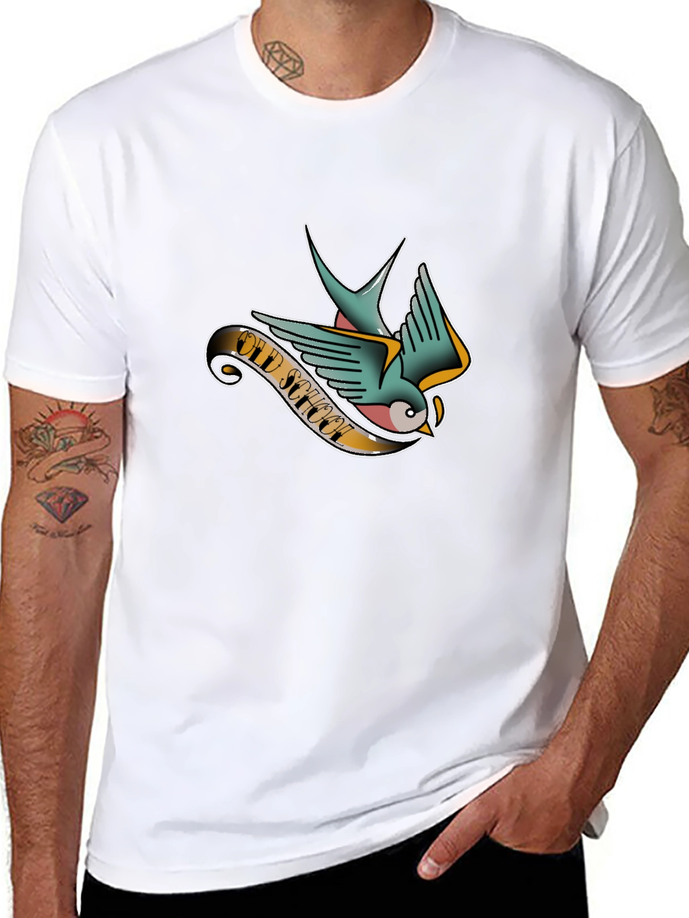 Old School Tattoo Bird Graphic Tee