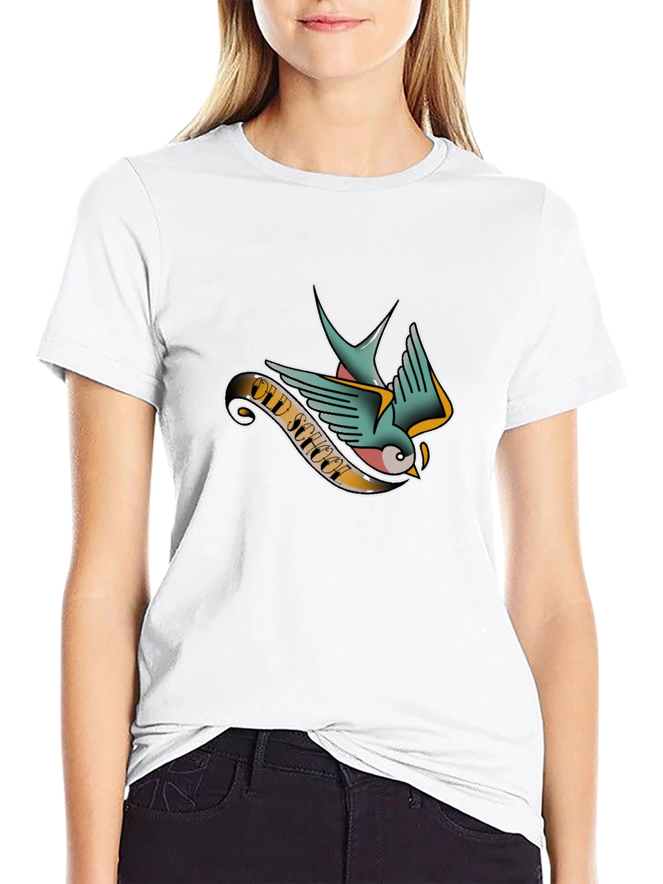 Old School Tattoo Bird Graphic Tee