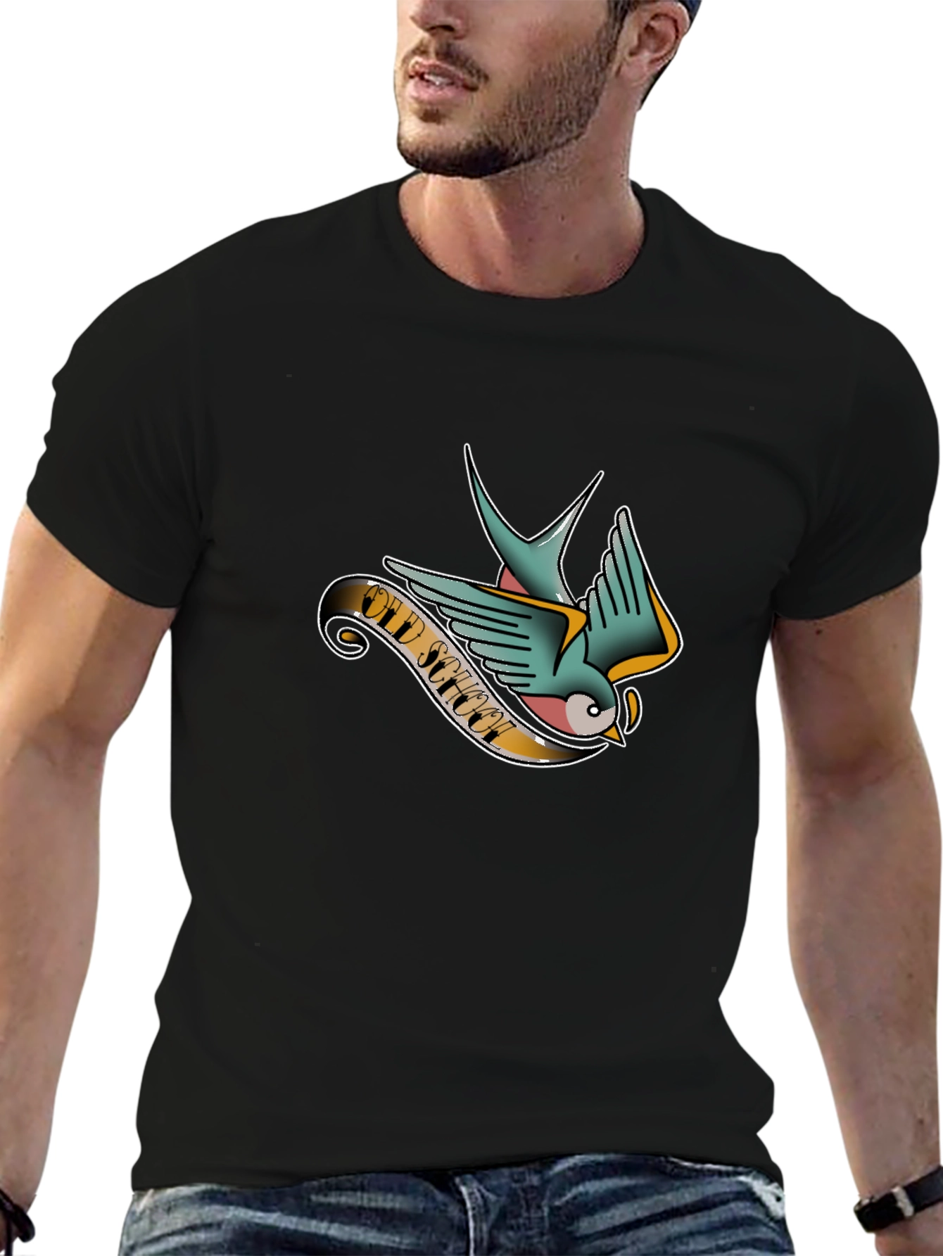 Old School Tattoo Bird Graphic Tee