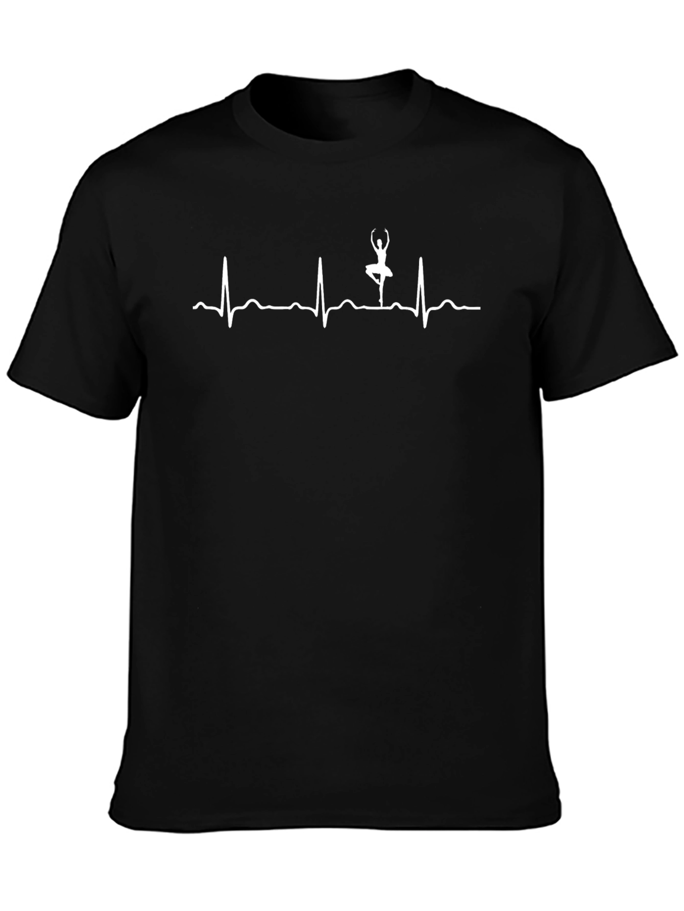Ballerina Heartbeat T-Shirt - Black