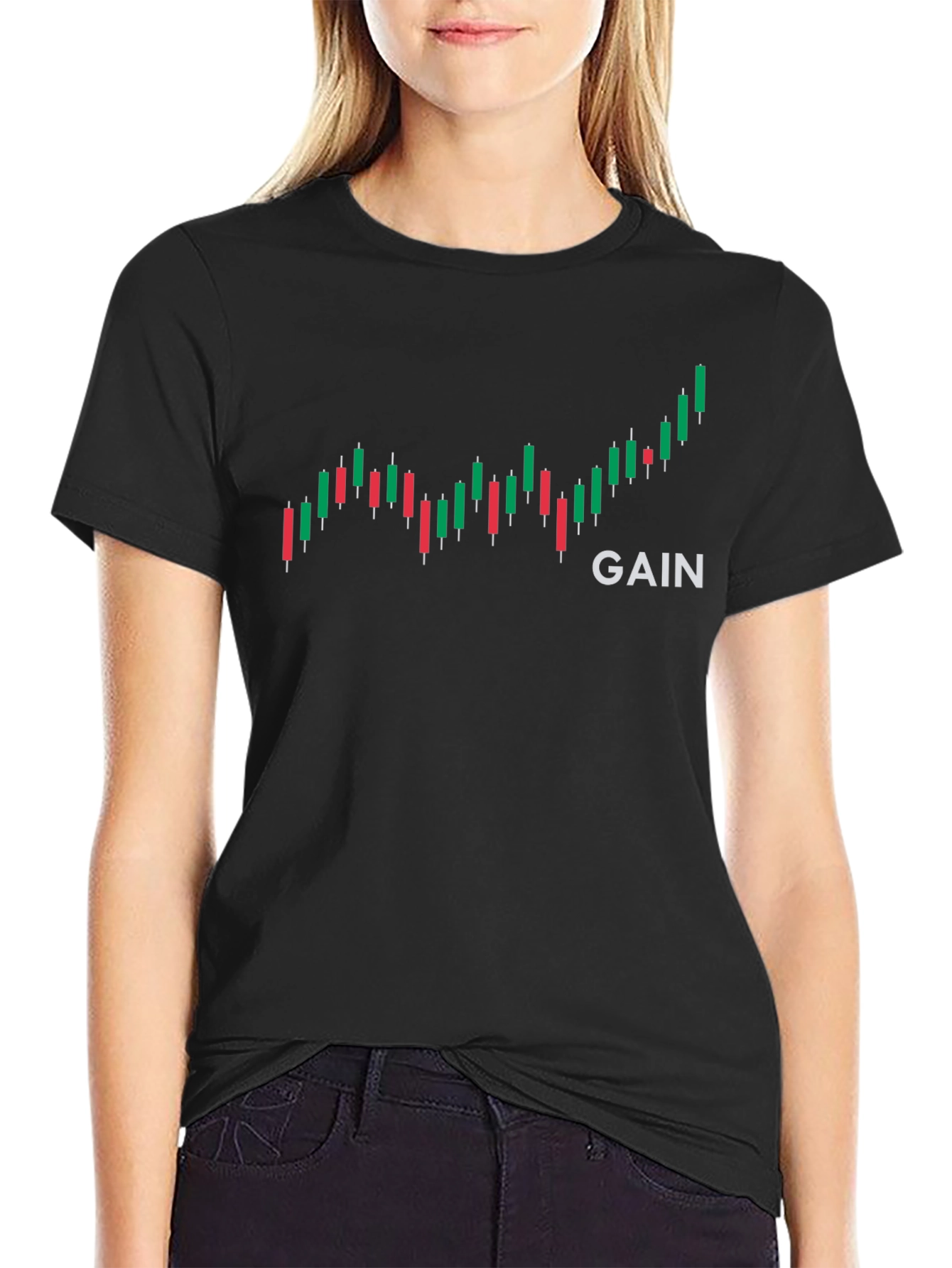 Gain Chart T-Shirt - Investor Style