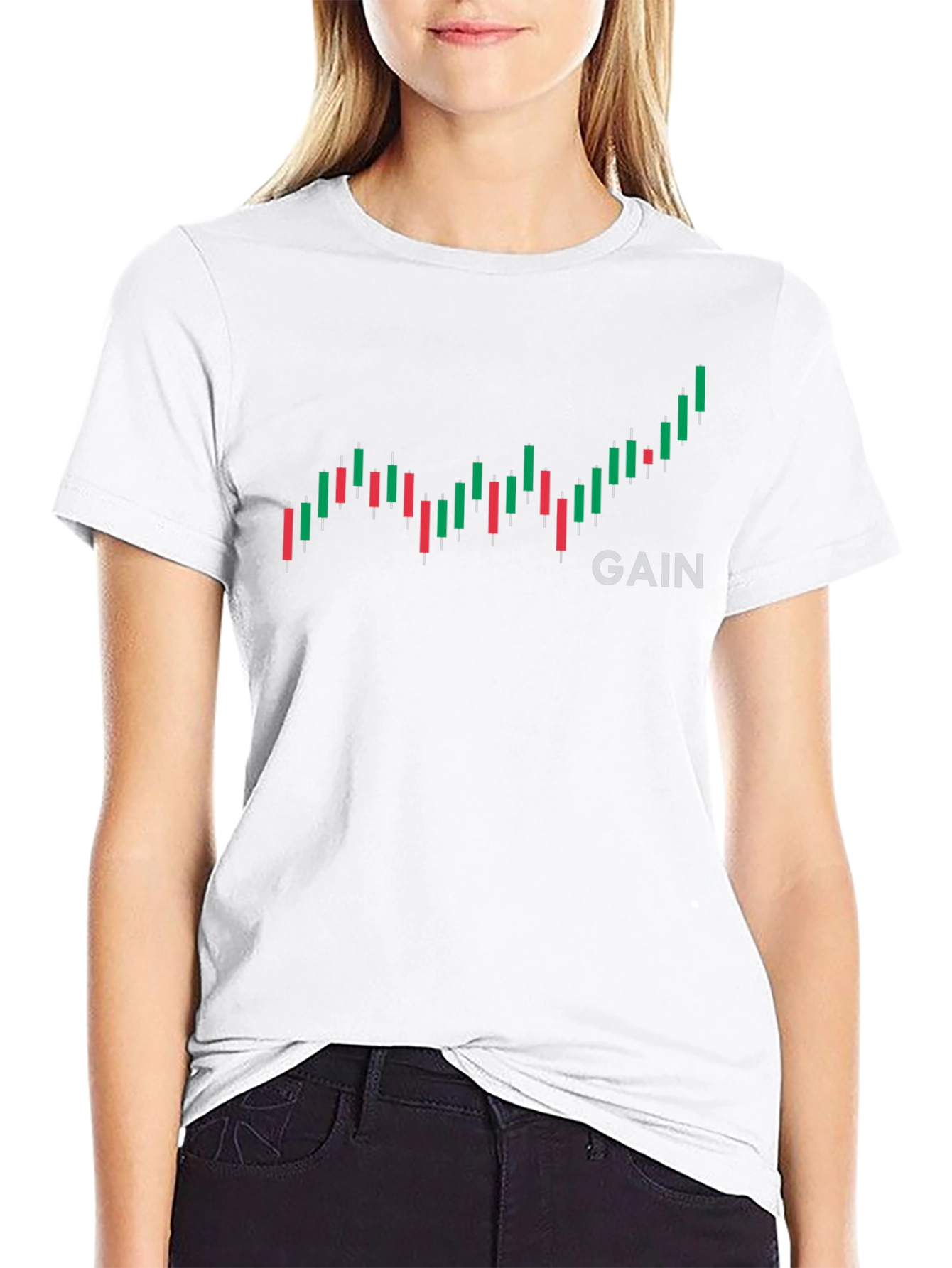 Gain Chart T-Shirt - Investor Style