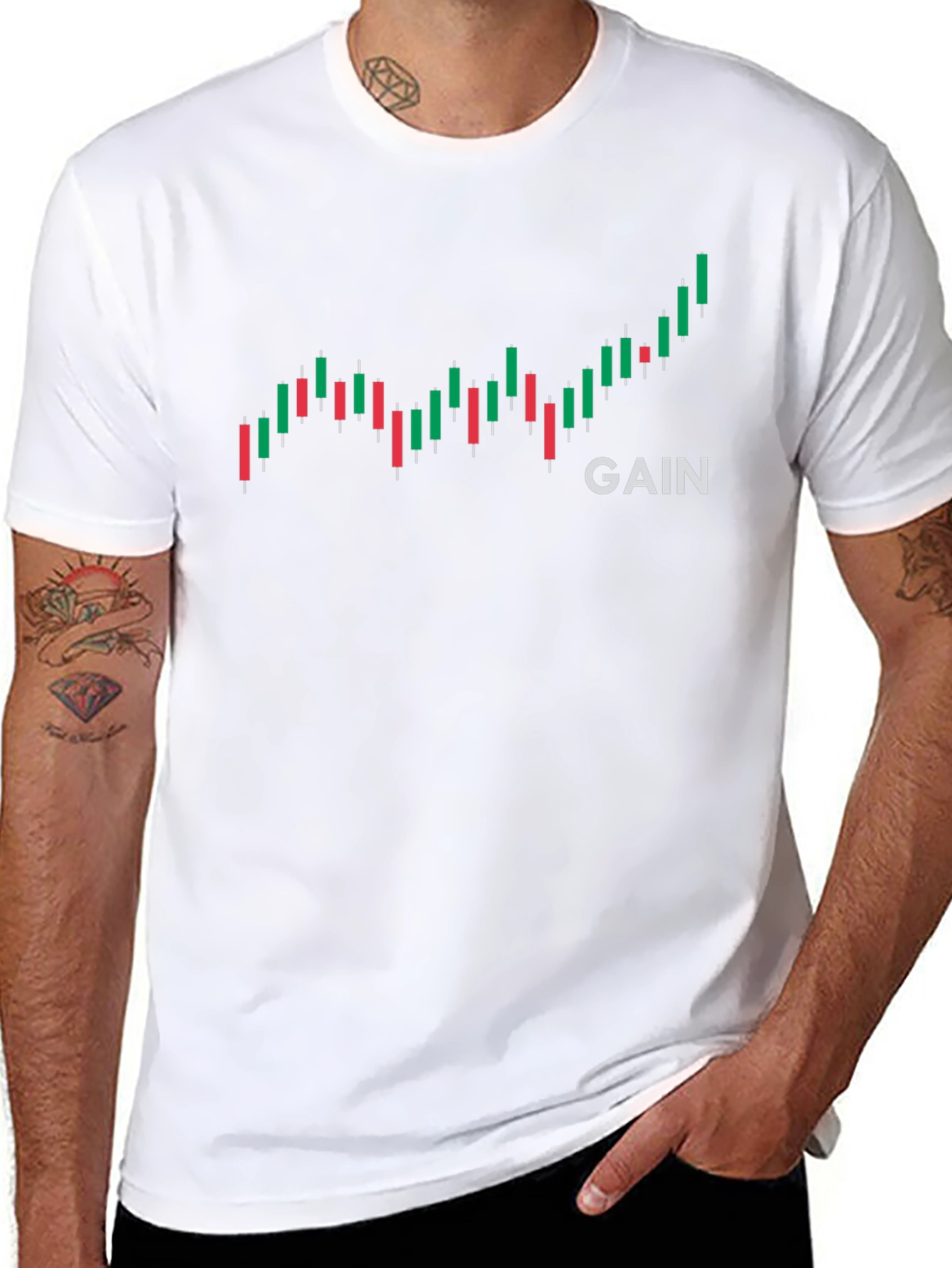 Gain Chart T-Shirt - Investor Style