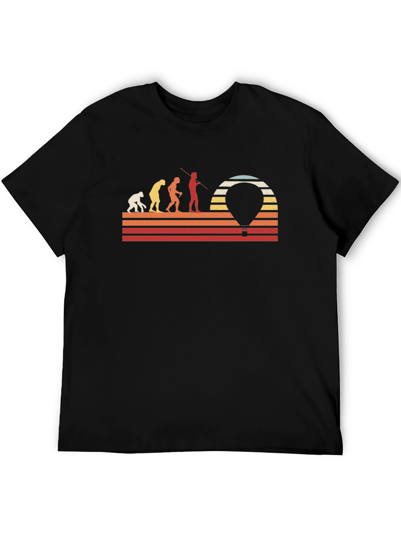 Evolution Hot Air Balloon Mens Graphic Tee