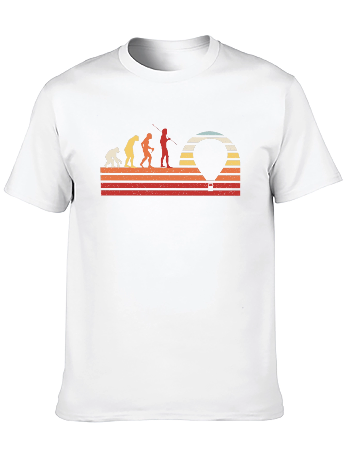 Evolution Hot Air Balloon Mens Graphic Tee