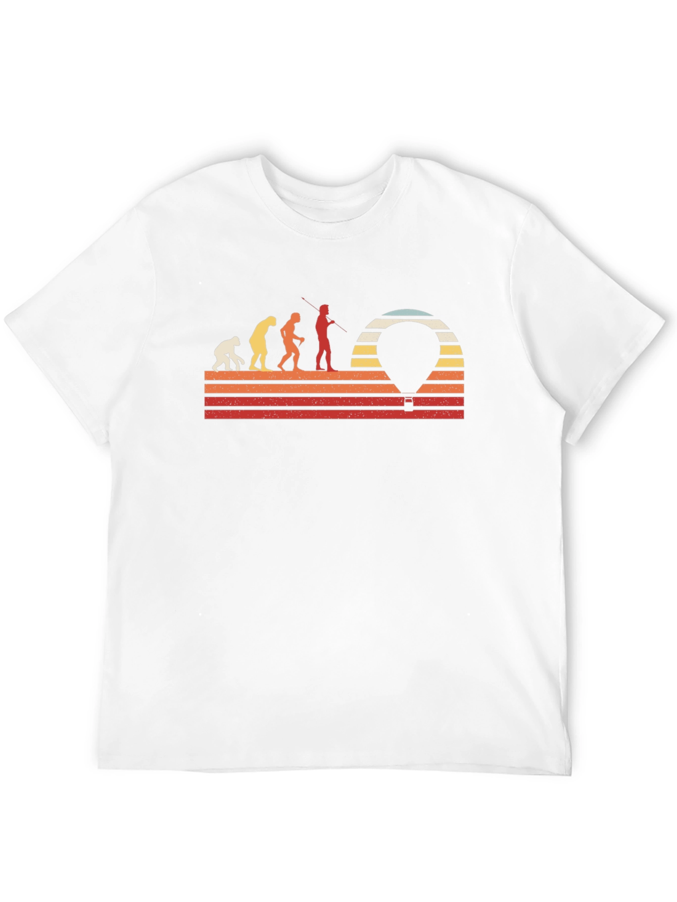 Evolution Hot Air Balloon Mens Graphic Tee