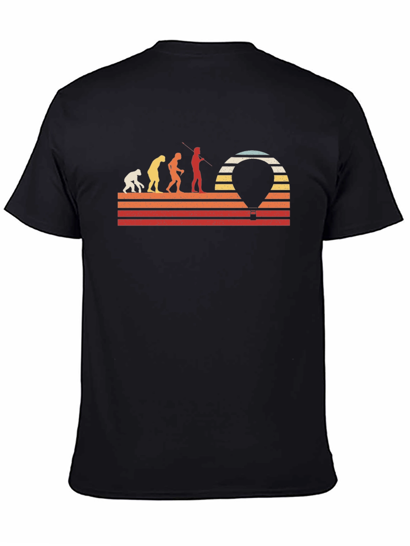 Evolution Hot Air Balloon Mens Graphic Tee