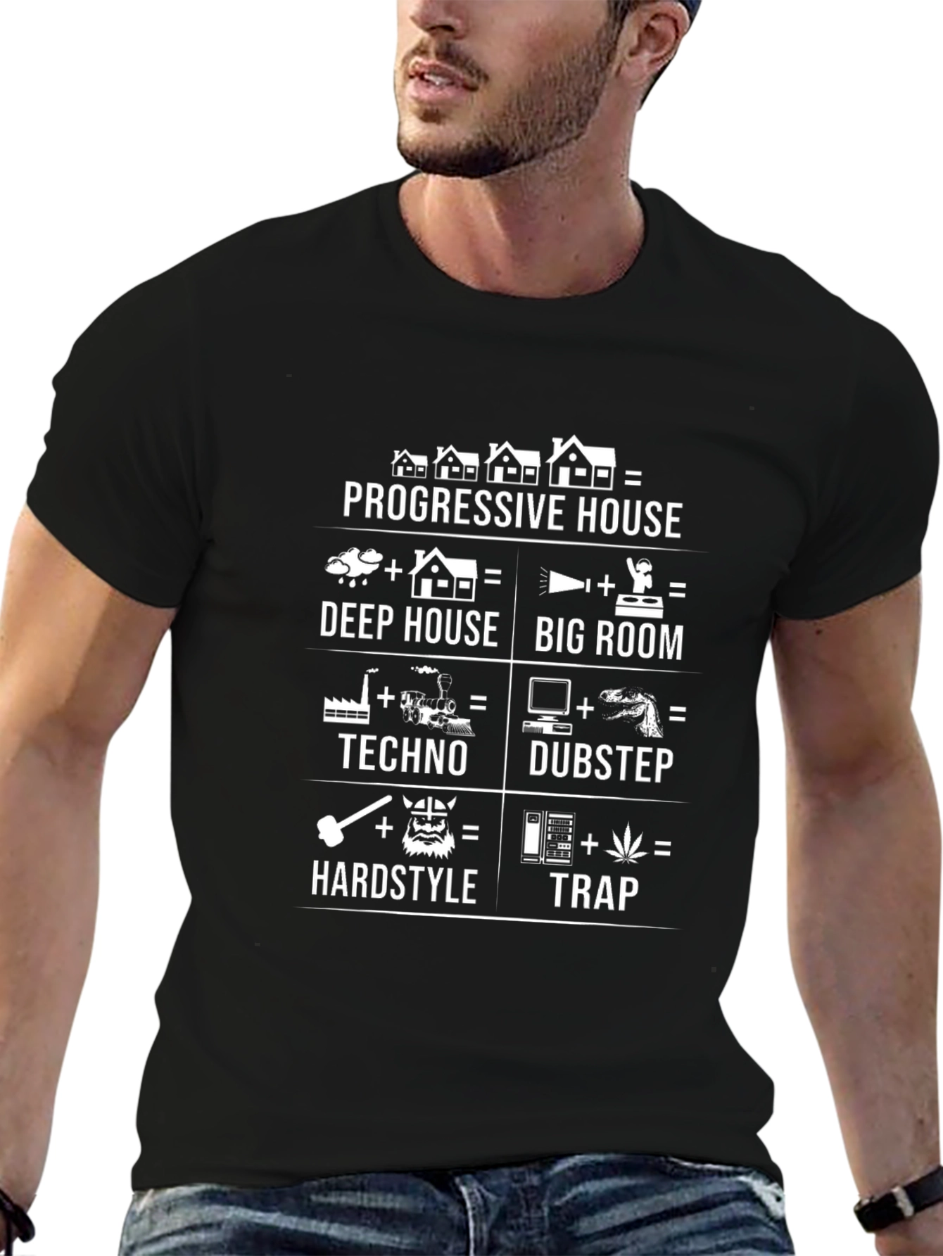 Electronic Music Genre Equation T-Shirt