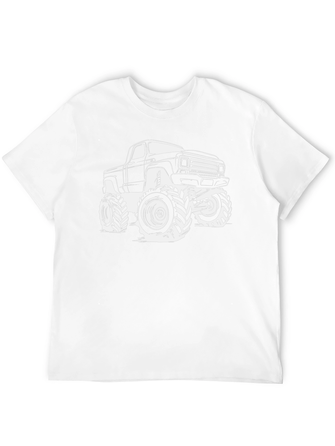 Monster Truck Graphic Tee - Black Cotton T-Shirt