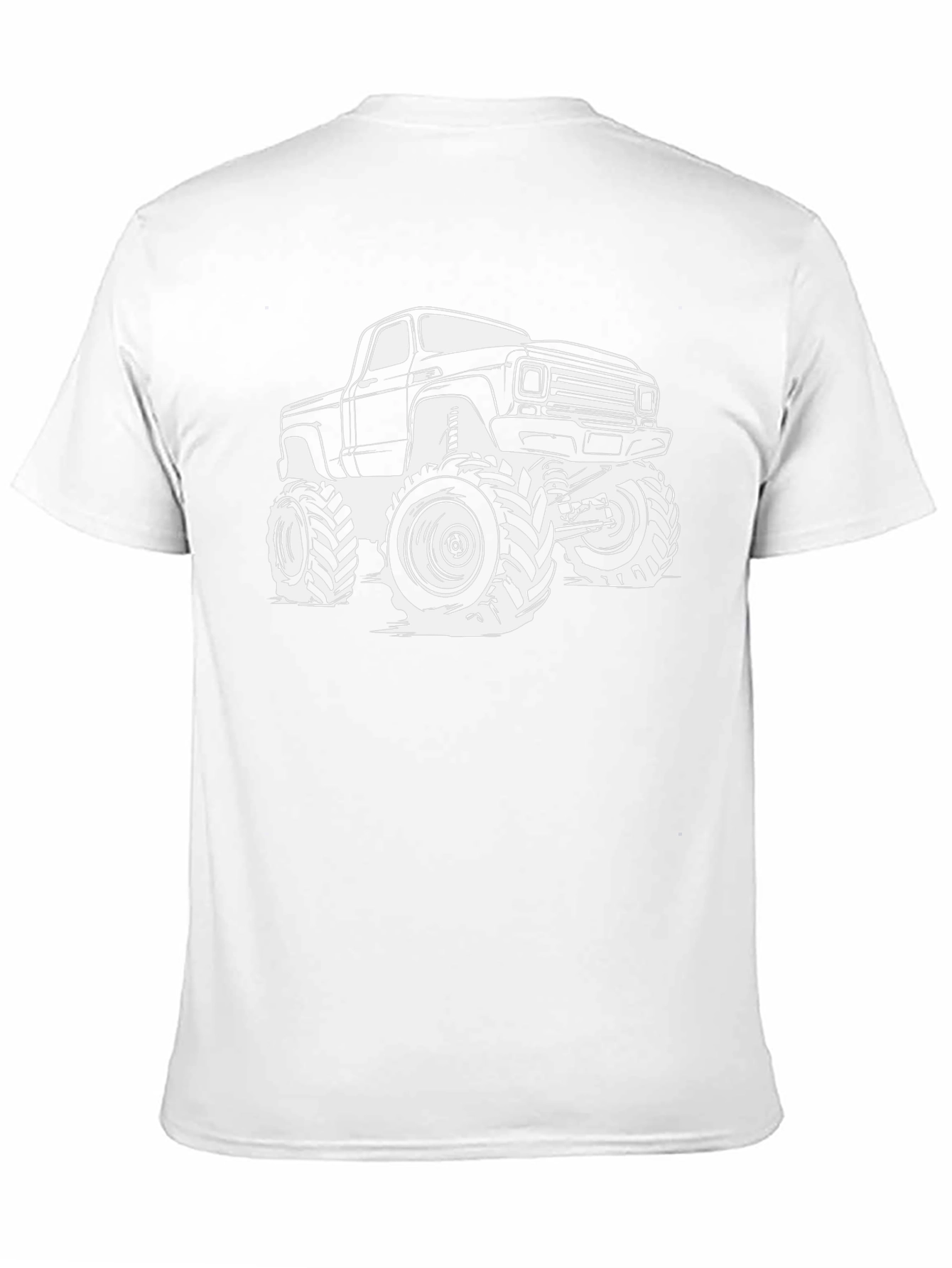 Monster Truck Graphic Tee - Black Cotton T-Shirt