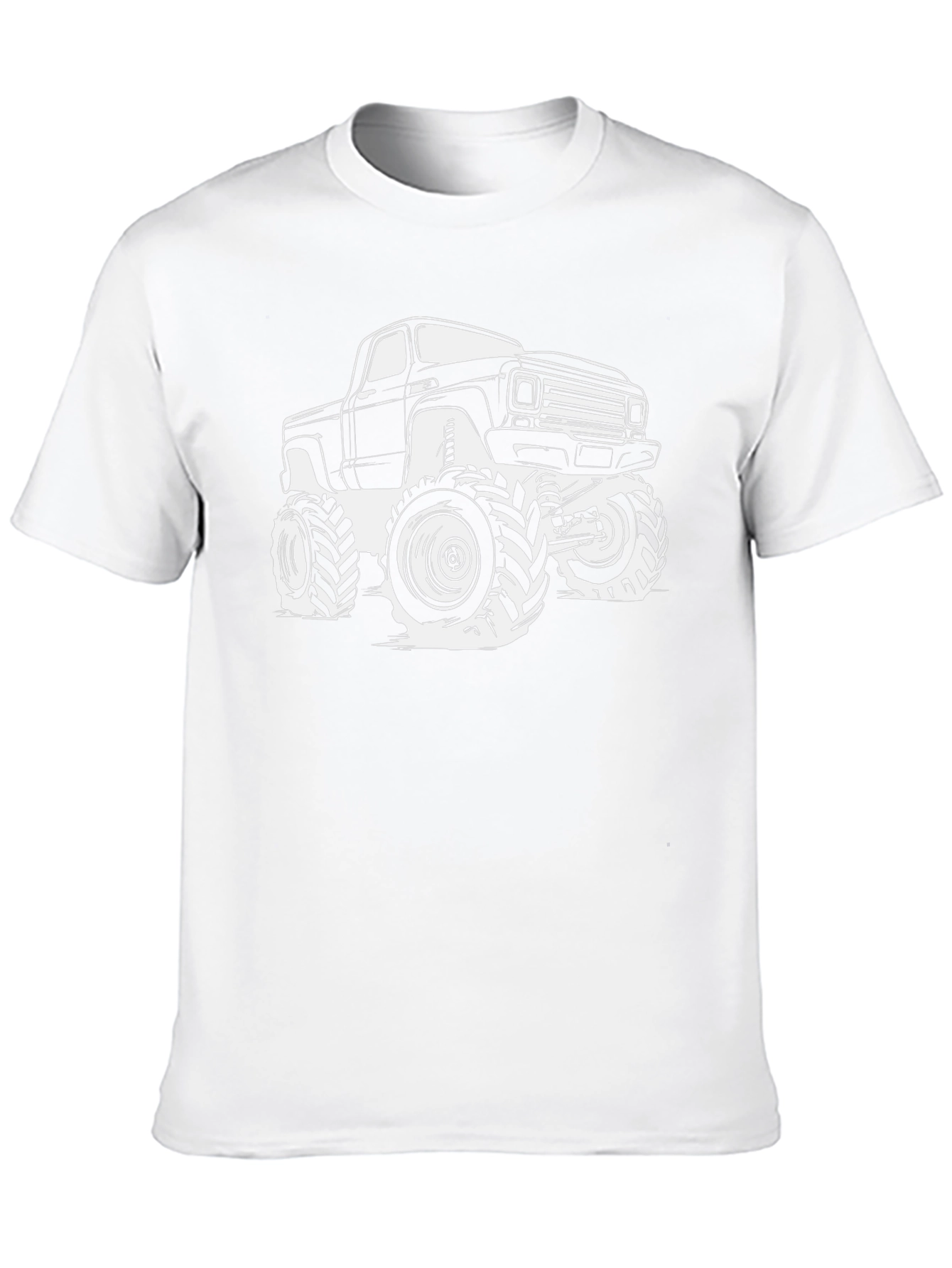 Monster Truck Graphic Tee - Black Cotton T-Shirt