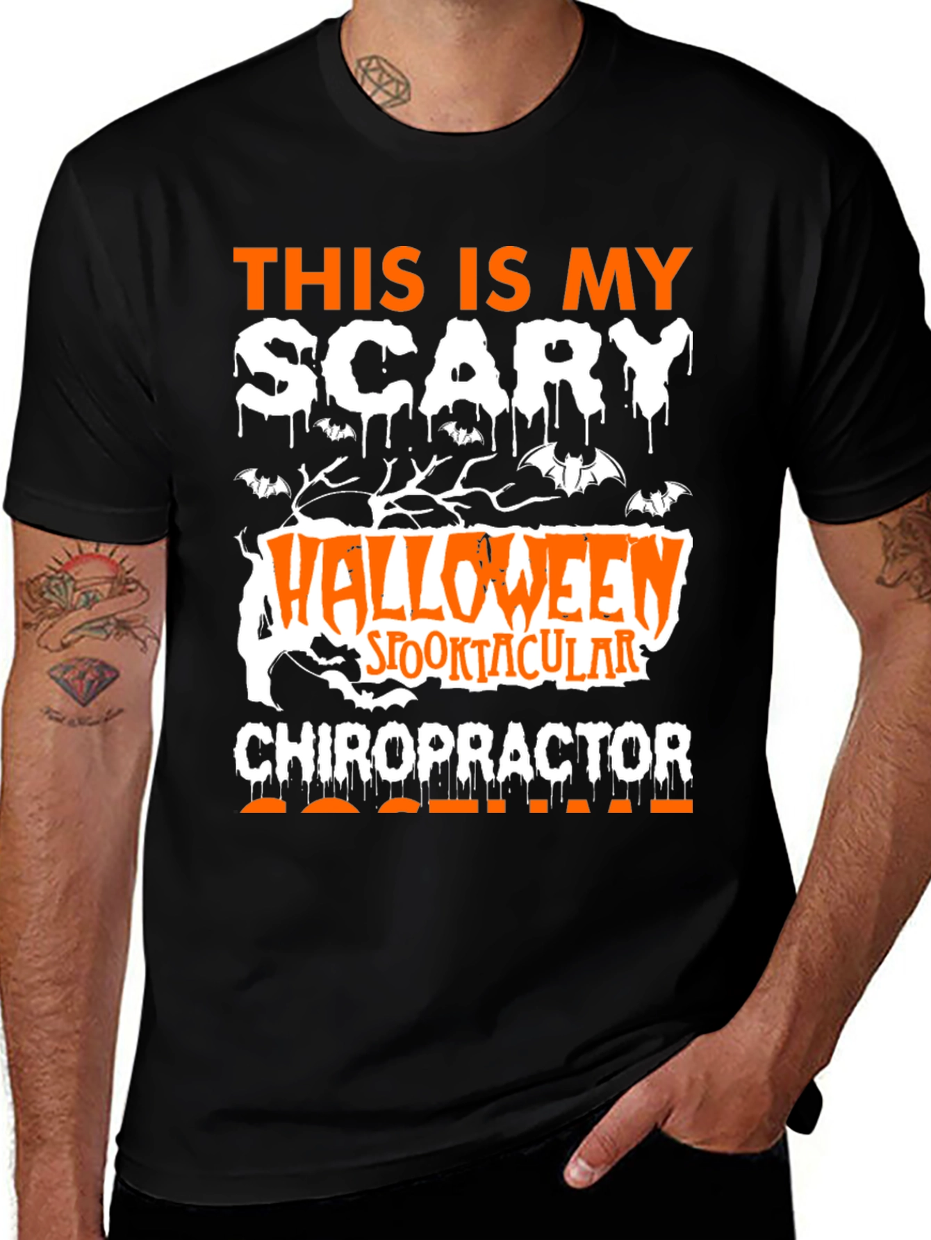 Scary Halloween Chiropractor T-Shirt