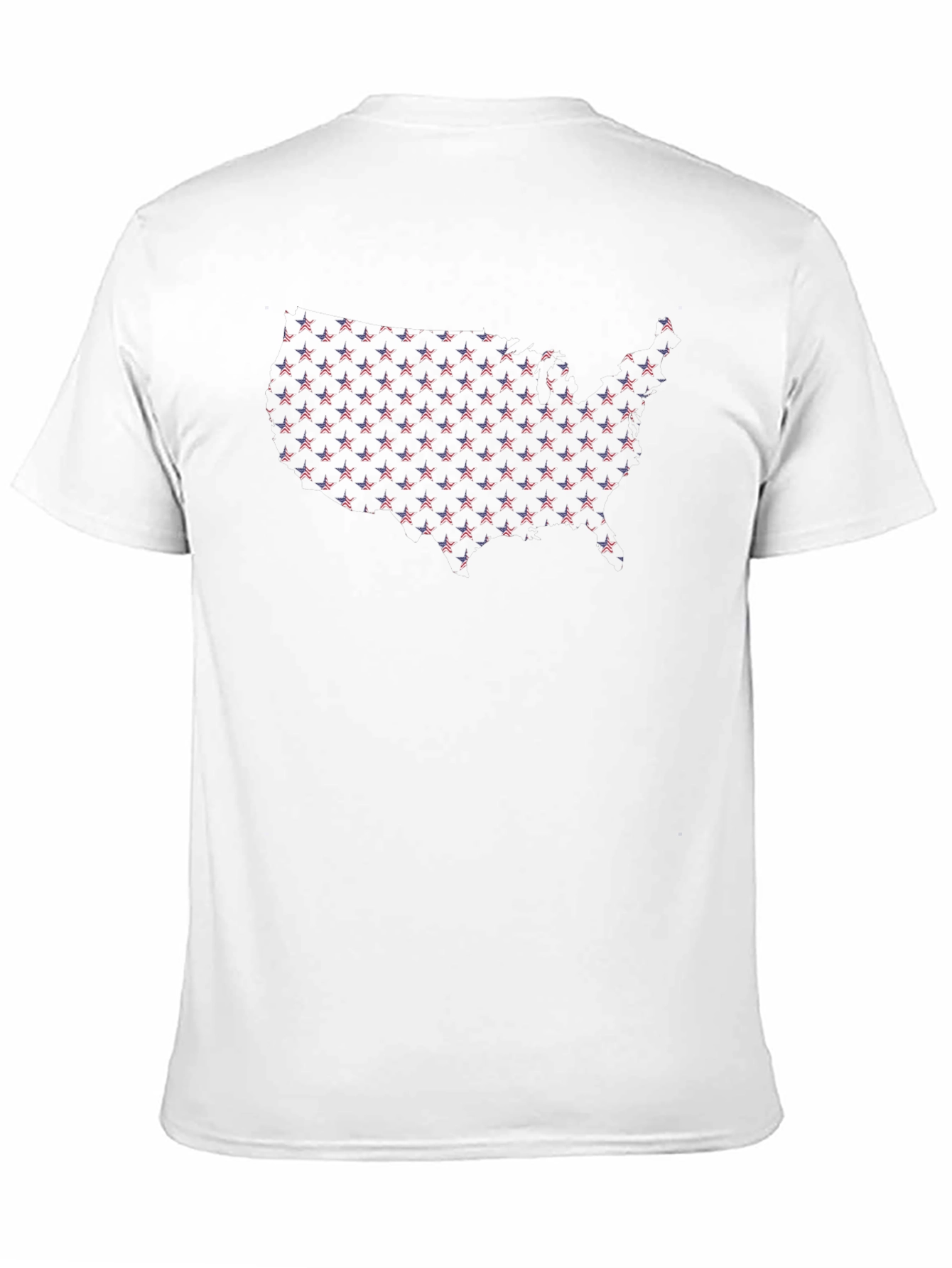 USA Flag Star Map Graphic T-Shirt