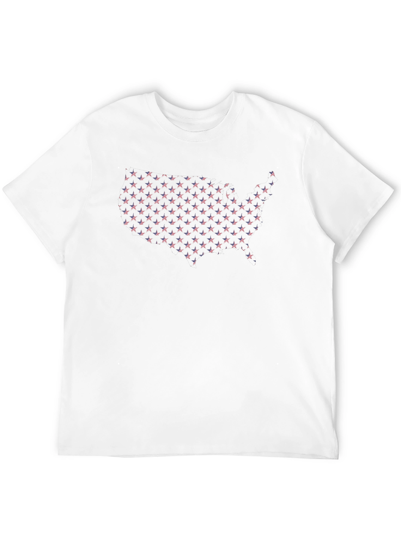 USA Flag Star Map Graphic T-Shirt