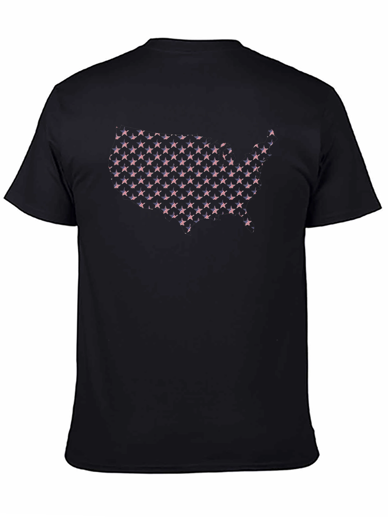 USA Flag Star Map Graphic T-Shirt