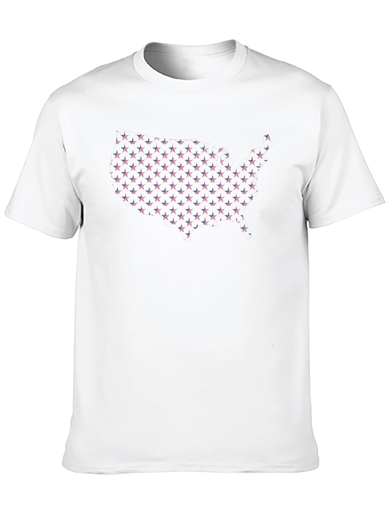 USA Flag Star Map Graphic T-Shirt