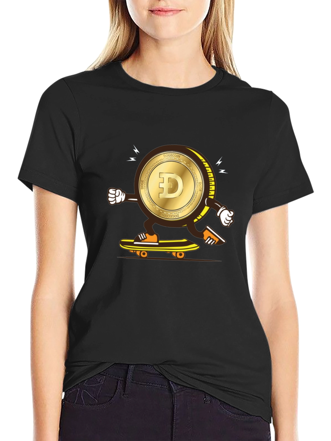 DogeCoin Skateboarder T-Shirt - Crypto Fun