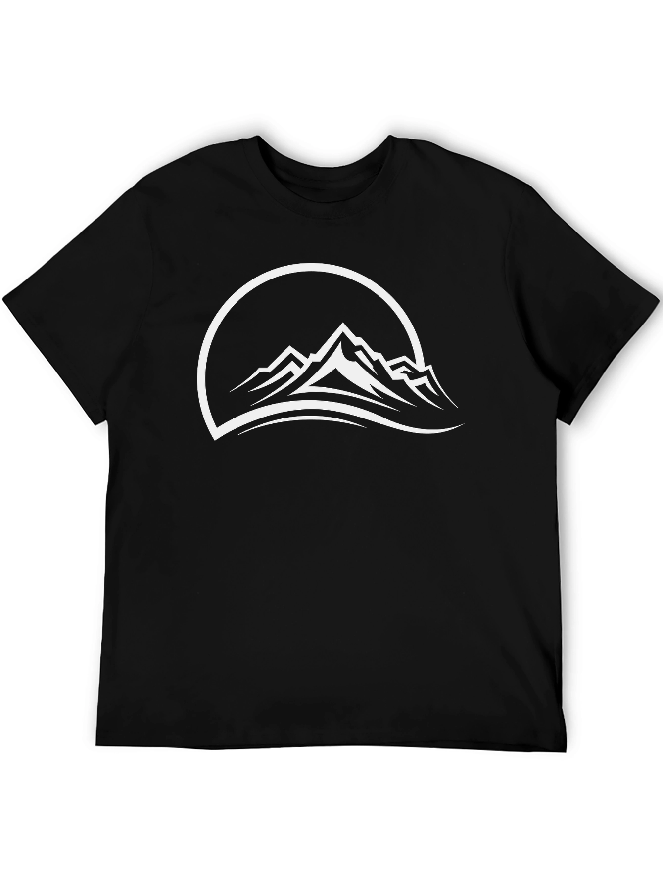 Mountain Peak Graphic Tee - Black