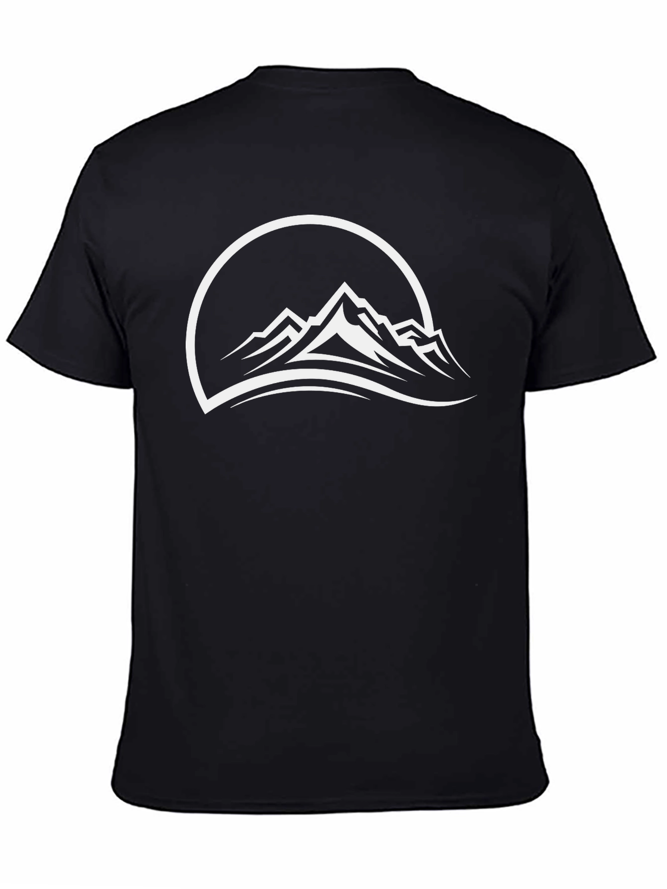 Mountain Peak Graphic Tee - Black