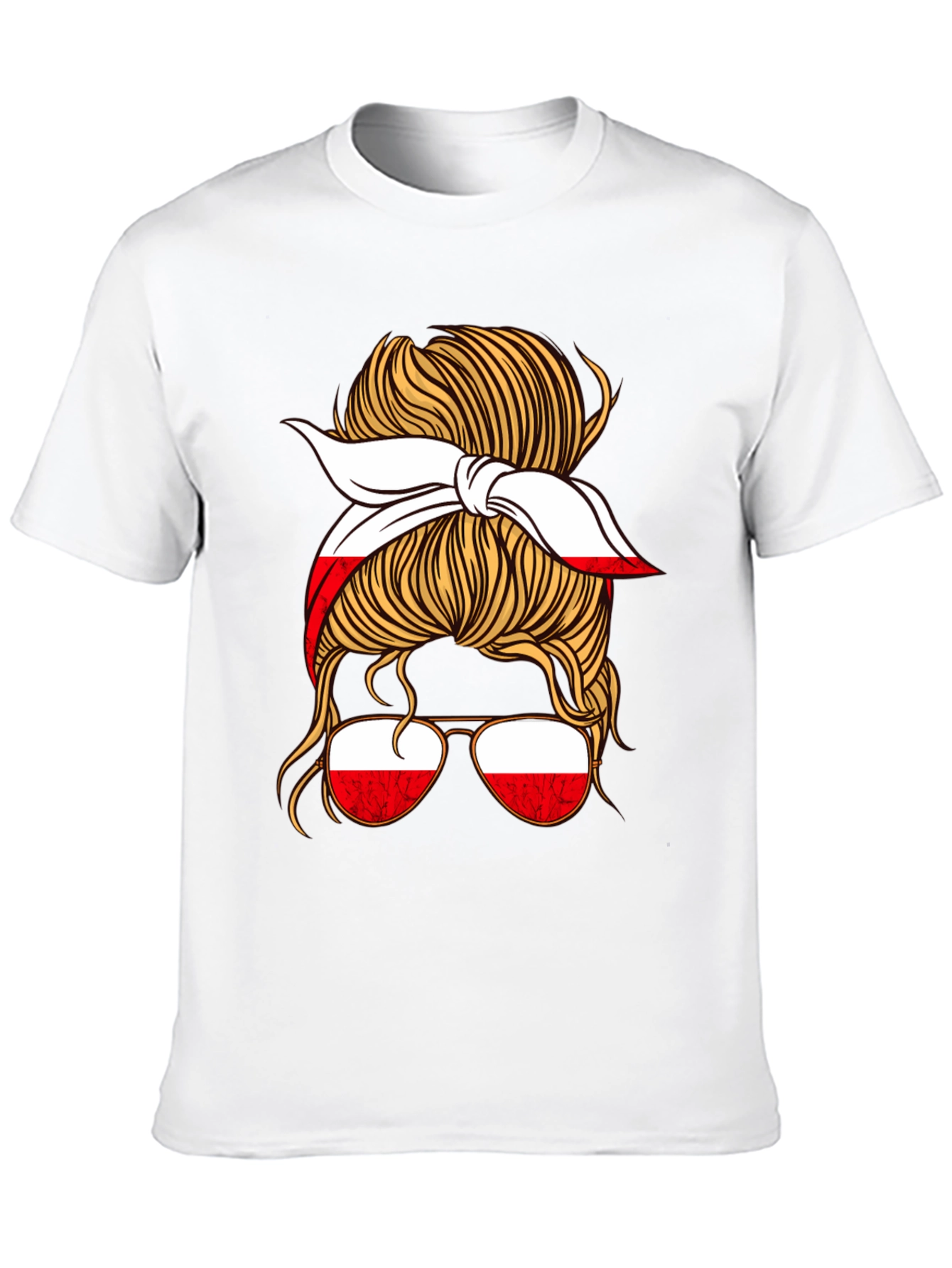 Poland Messy Bun T-Shirt