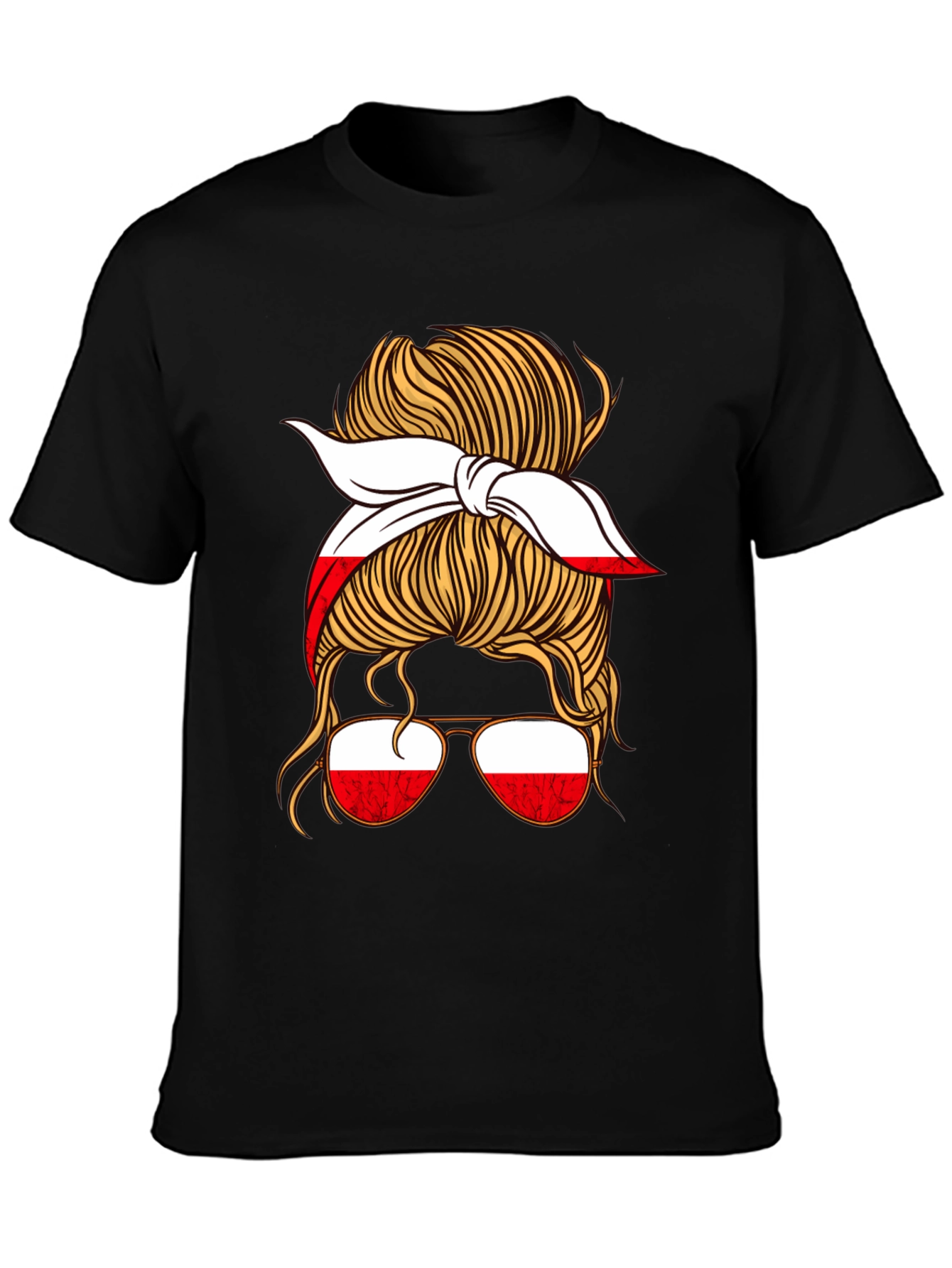 Poland Messy Bun T-Shirt