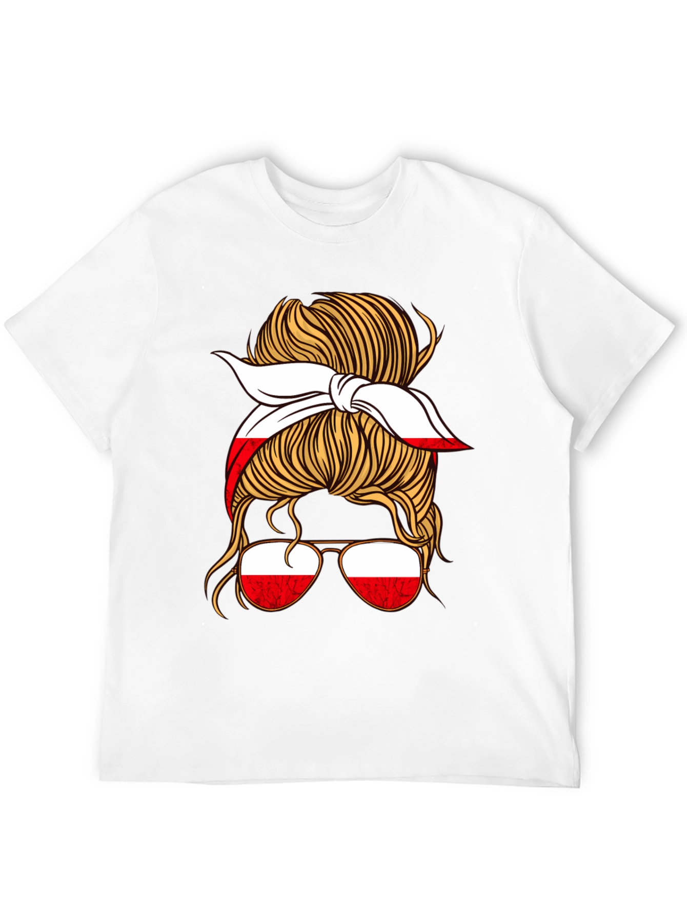 Poland Messy Bun T-Shirt