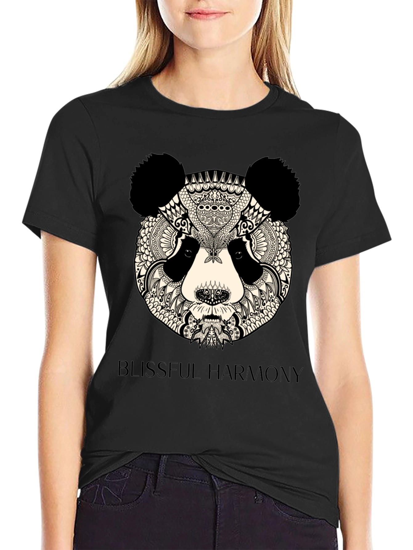 Zen Panda T-Shirt - Blissful Harmony Design