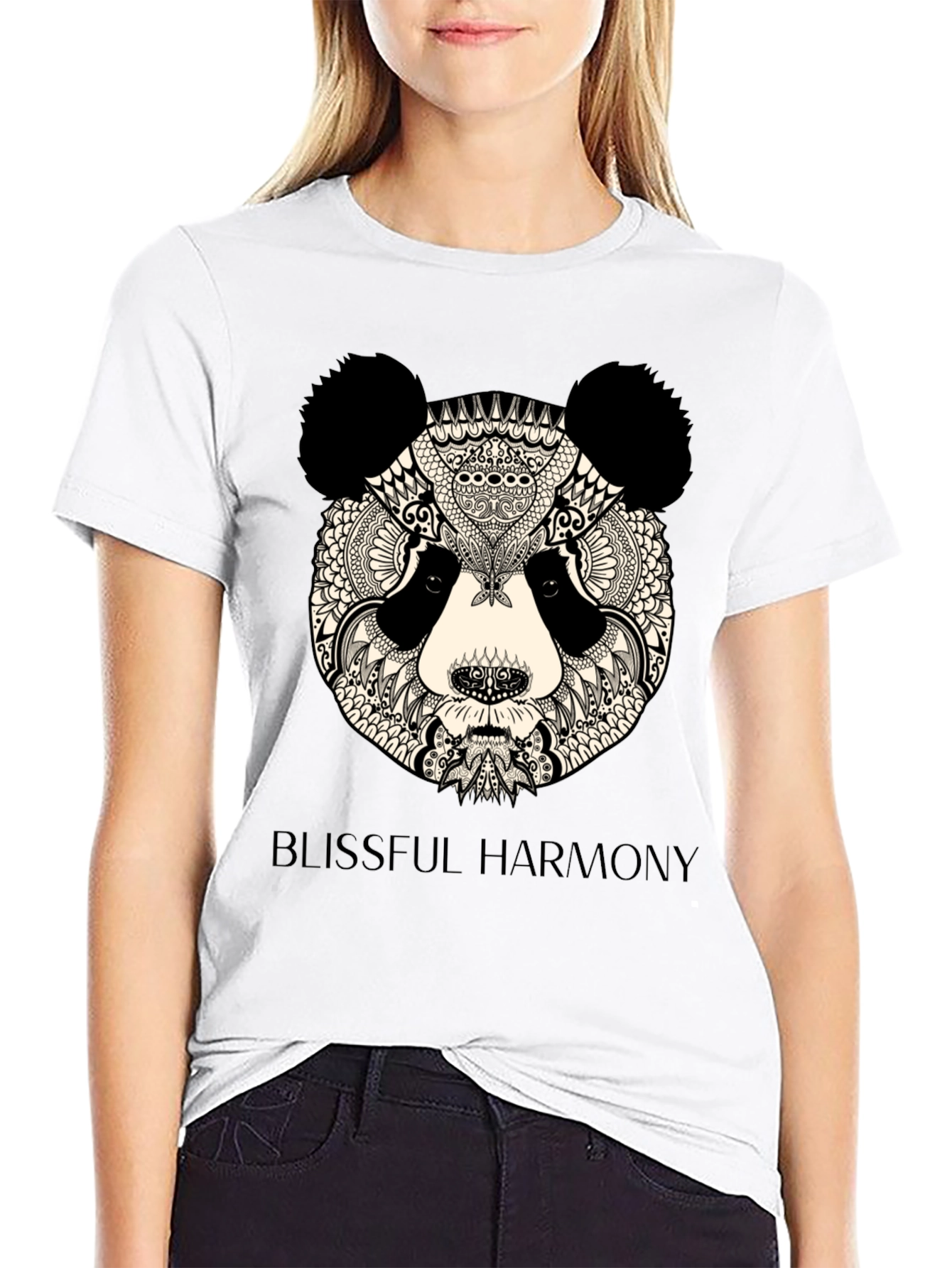 Zen Panda T-Shirt - Blissful Harmony Design