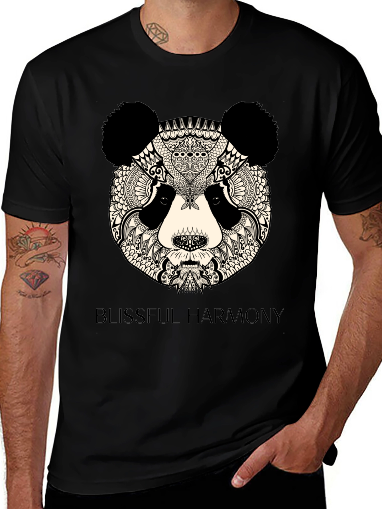 Zen Panda T-Shirt - Blissful Harmony Design