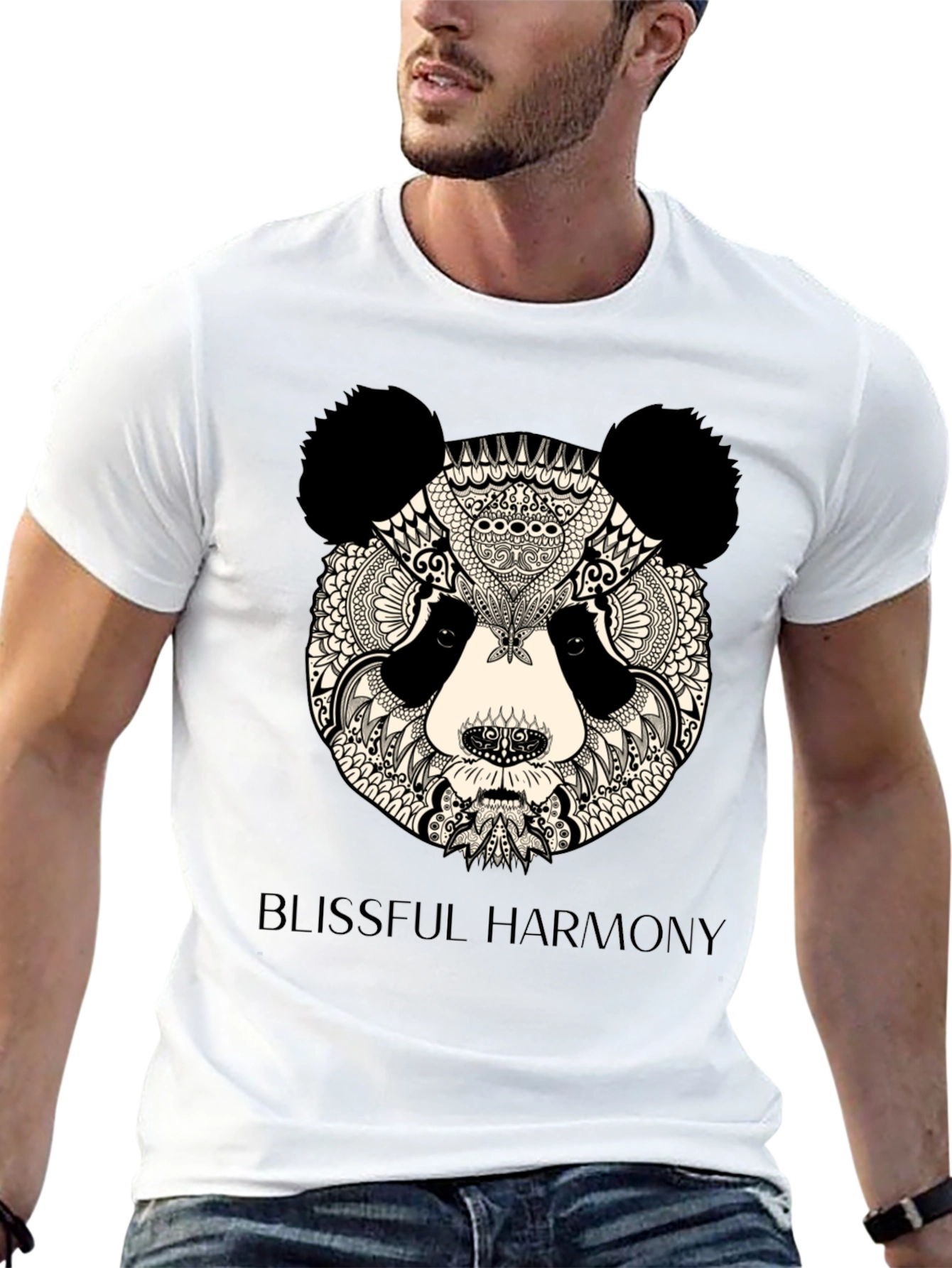 Zen Panda T-Shirt - Blissful Harmony Design