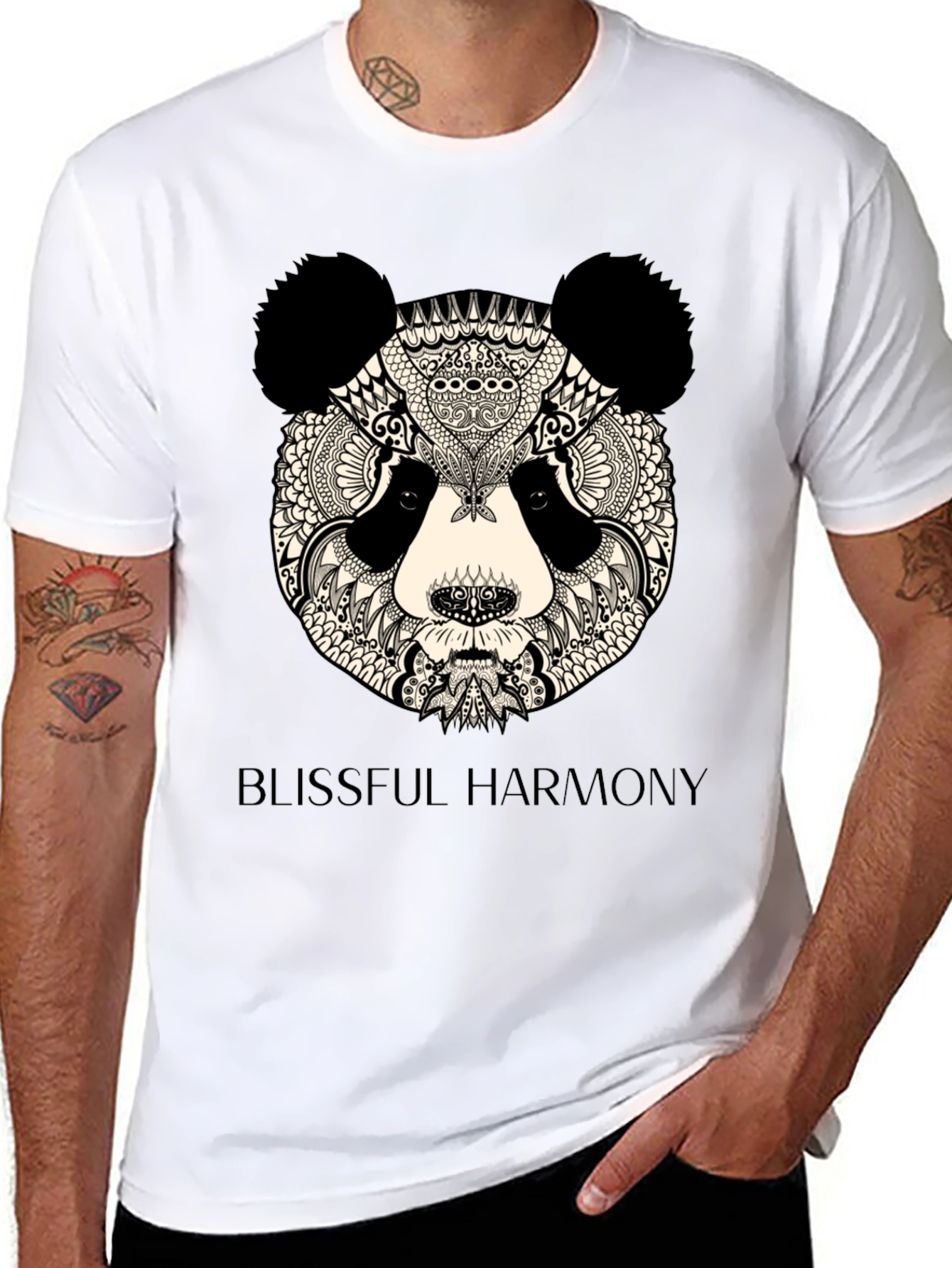 Zen Panda T-Shirt - Blissful Harmony Design