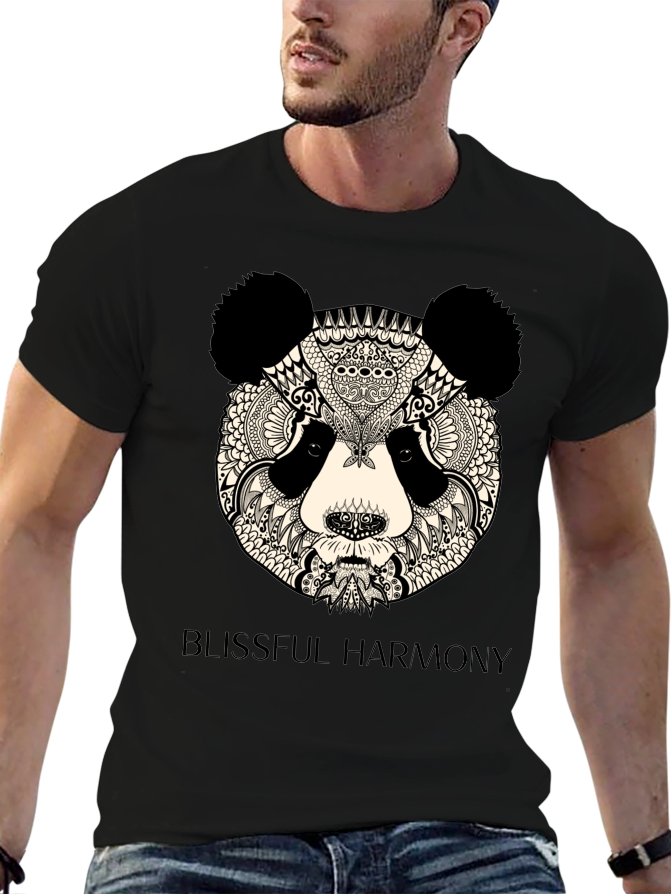 Zen Panda T-Shirt - Blissful Harmony Design