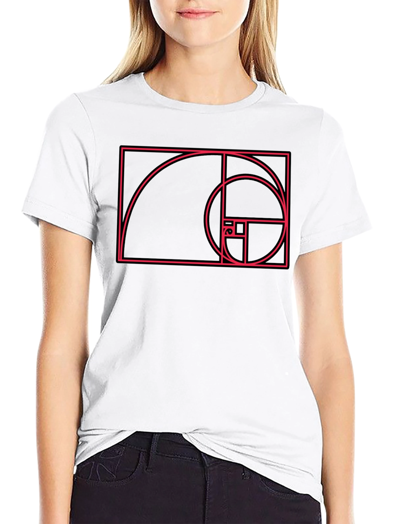 Golden Ratio Fibonacci Sequence Graphic Tee