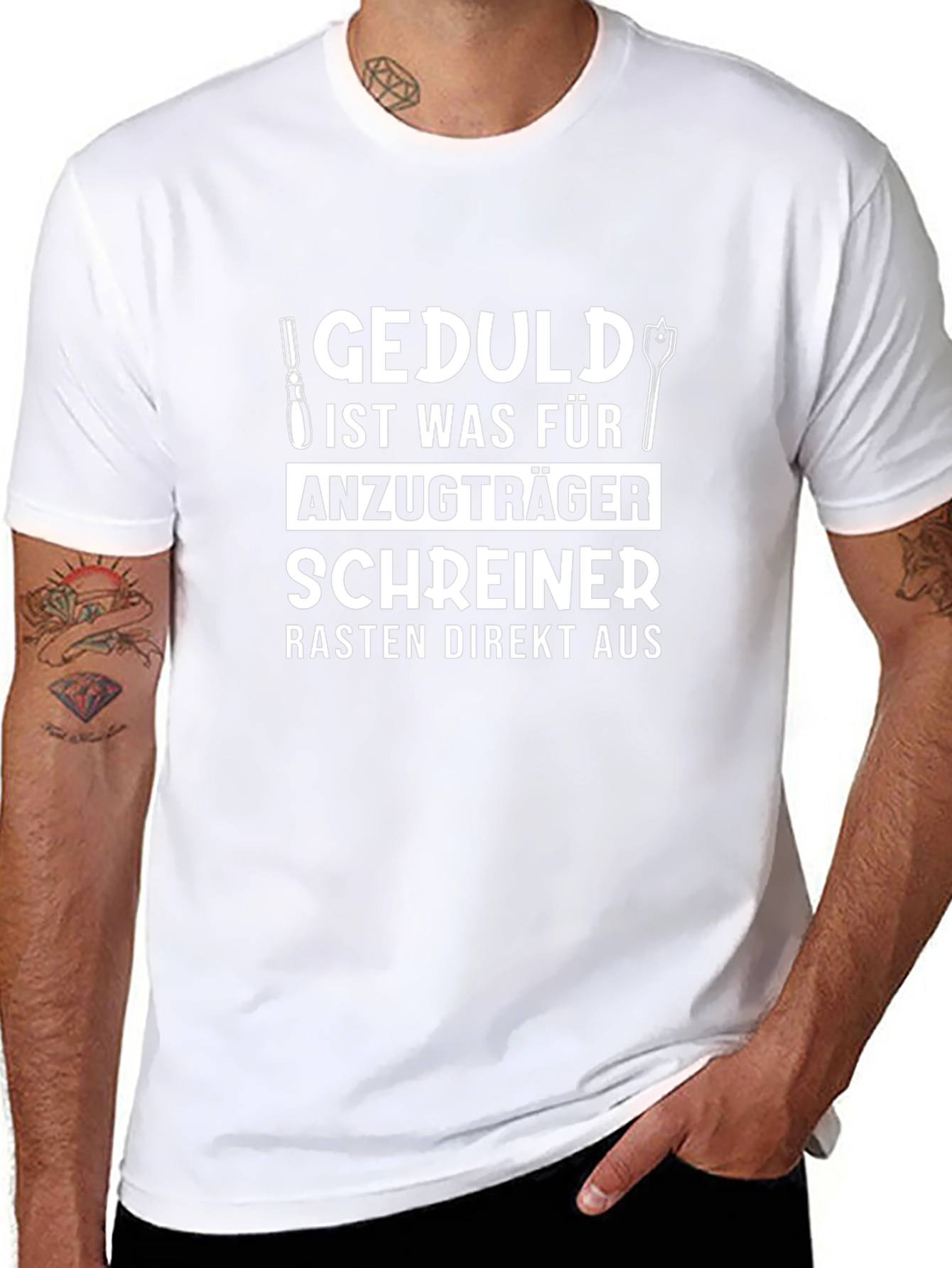 Carpenters Patience T-Shirt - Humorous Design