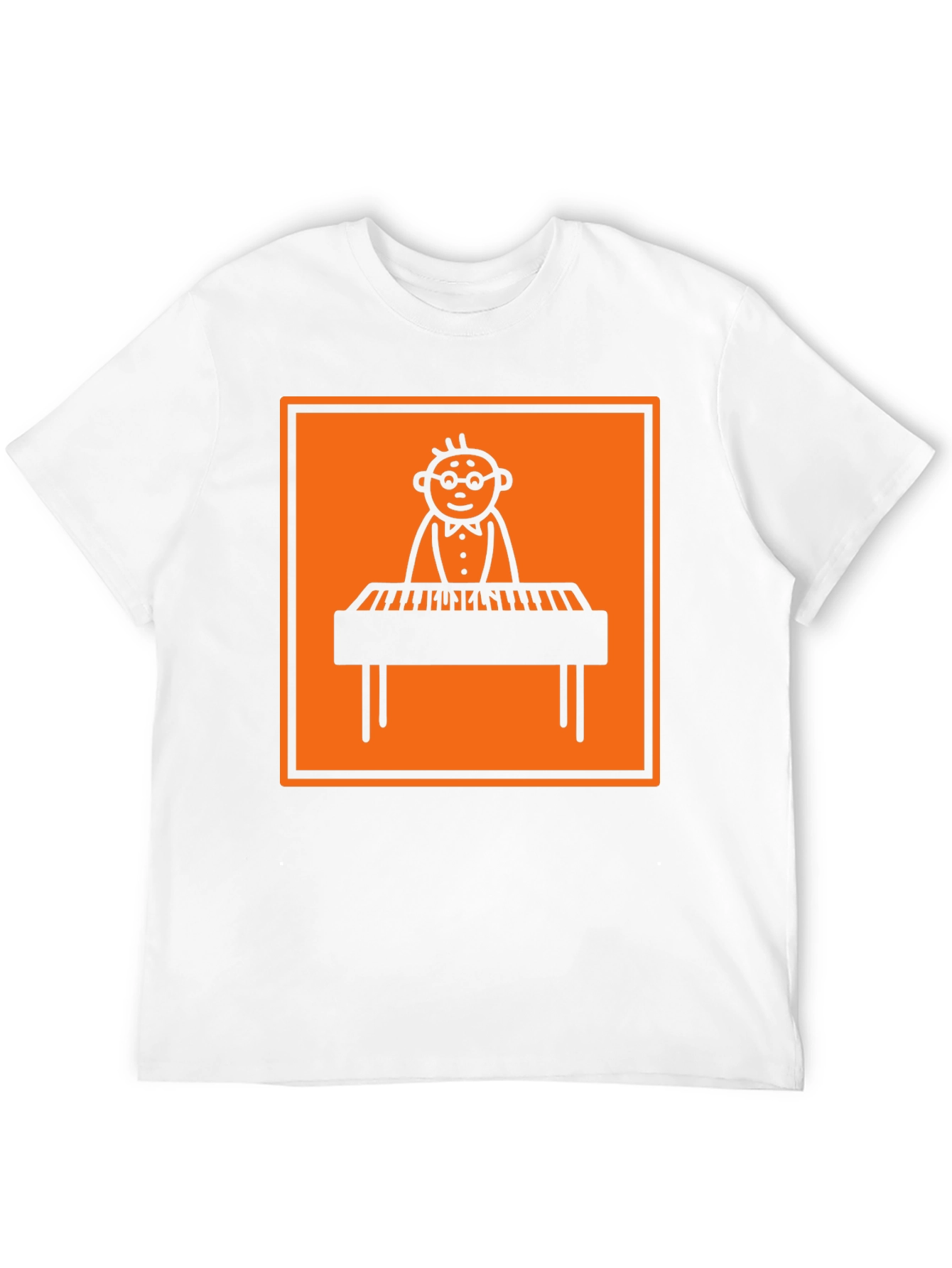 Musician T-Shirt: Piano Player Graphic Tee
