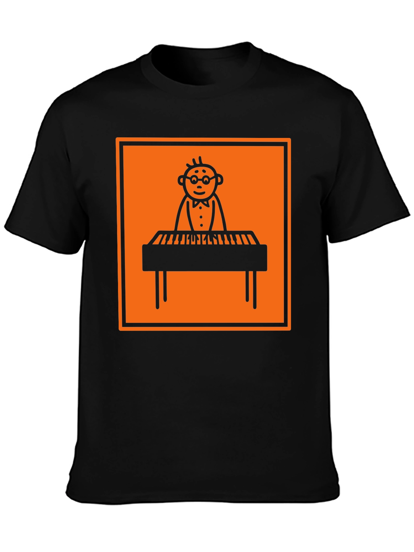Musician T-Shirt: Piano Player Graphic Tee