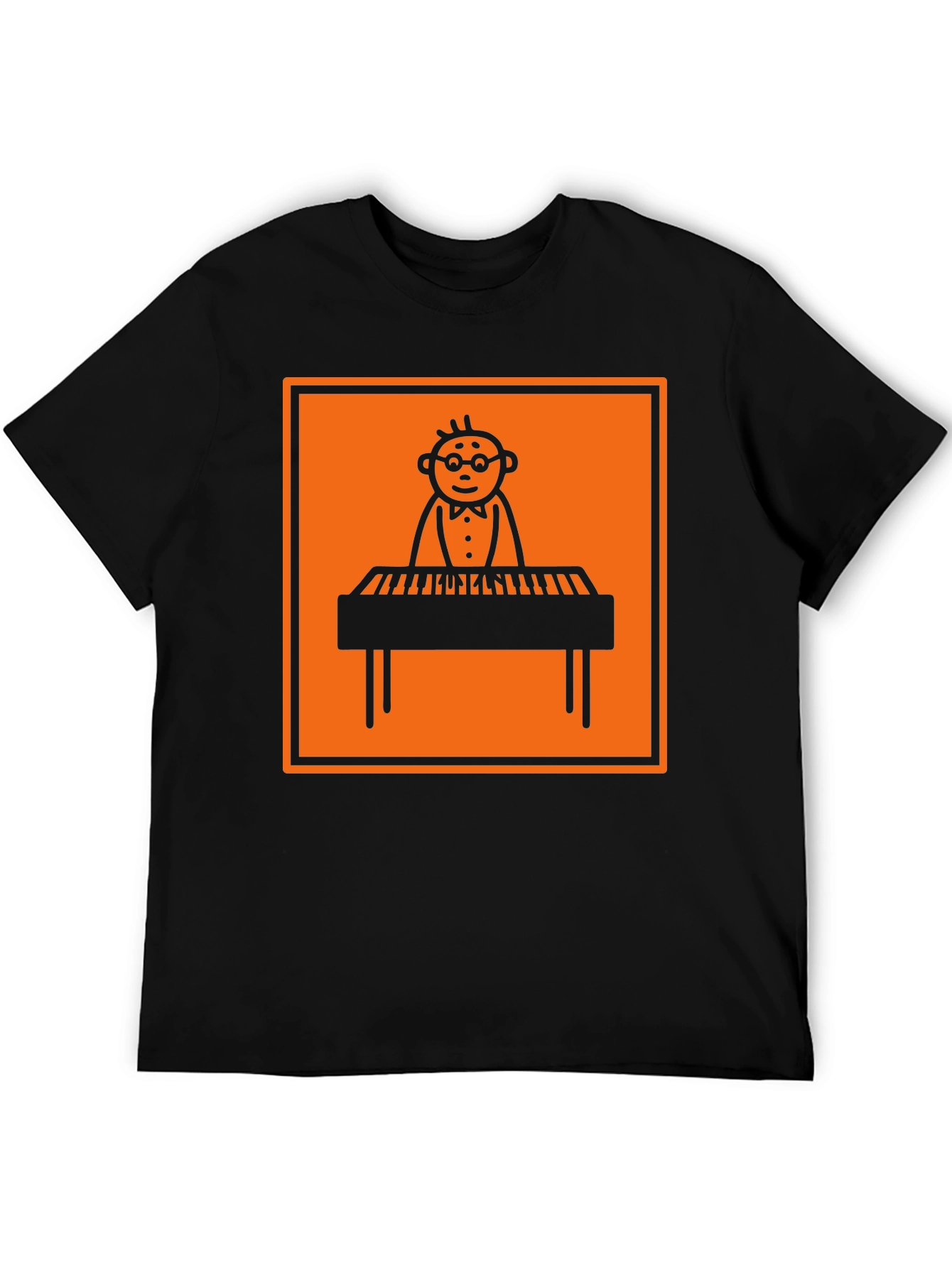 Musician T-Shirt: Piano Player Graphic Tee