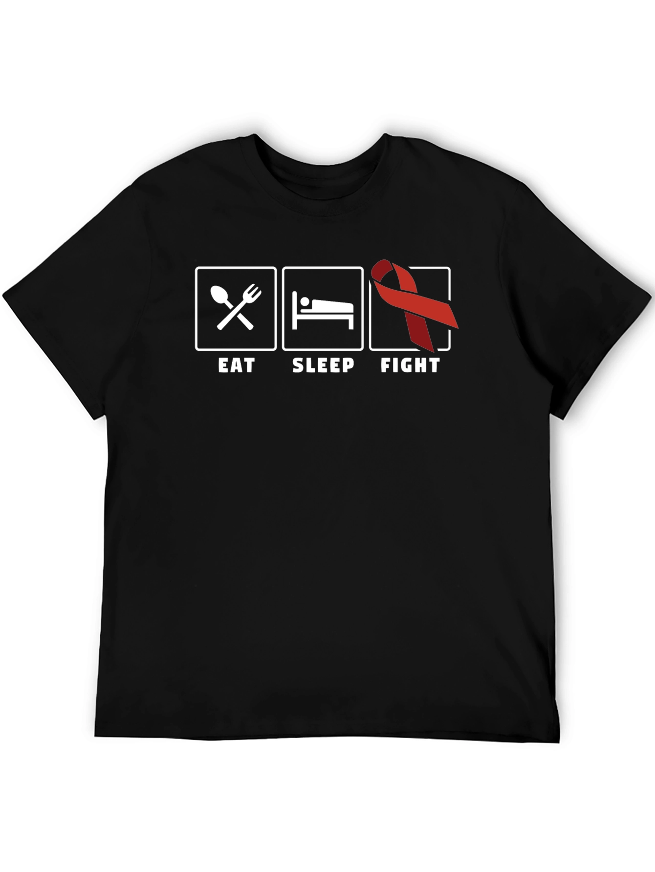 Eat Sleep Fight Cancer Awareness T-Shirt