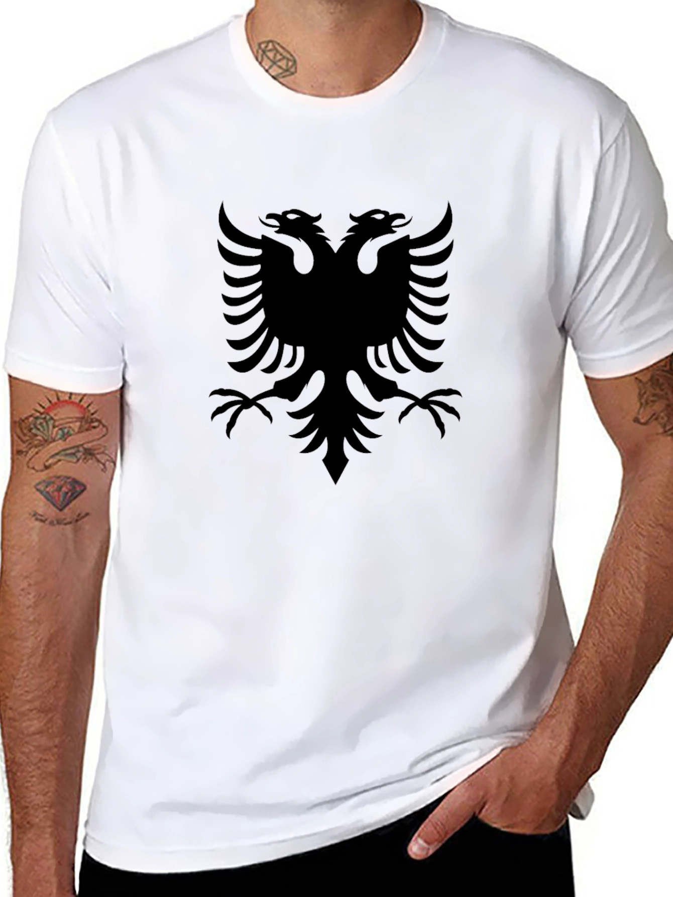 Albanian Eagle Black T-Shirt