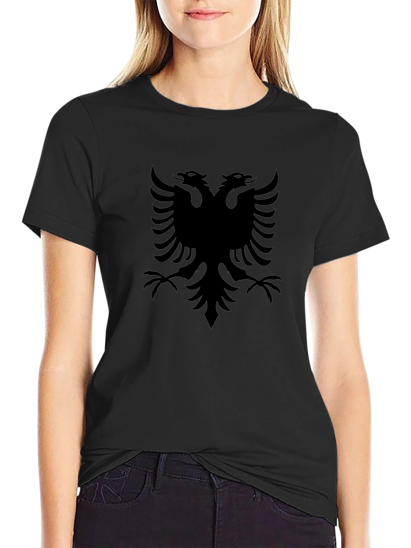 Albanian Eagle Black T-Shirt