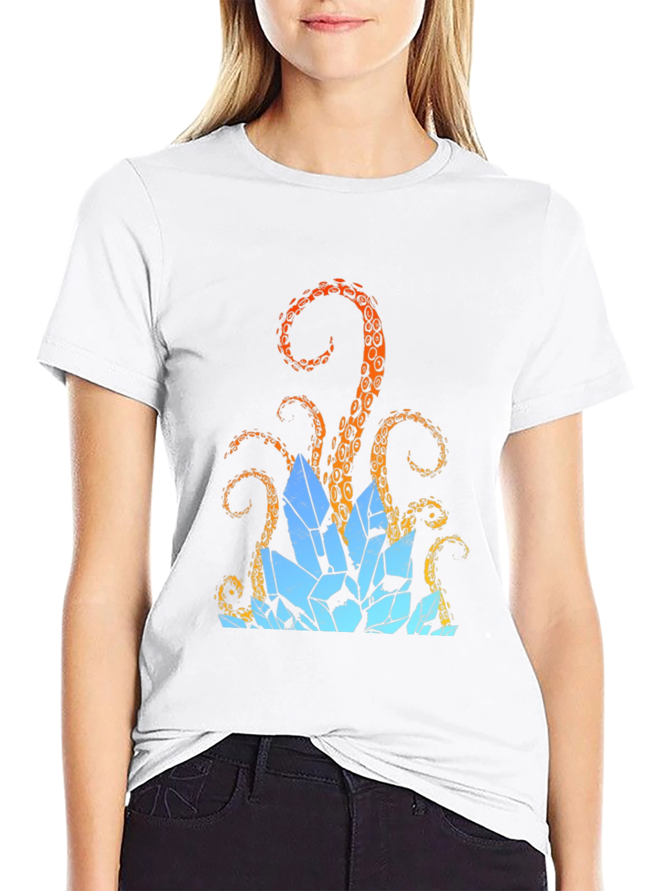 Octopus Crystal T-Shirt - Kraken Tee