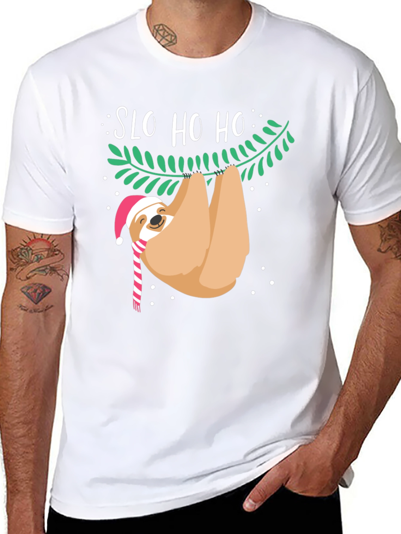 Funny Christmas Sloth T-Shirt