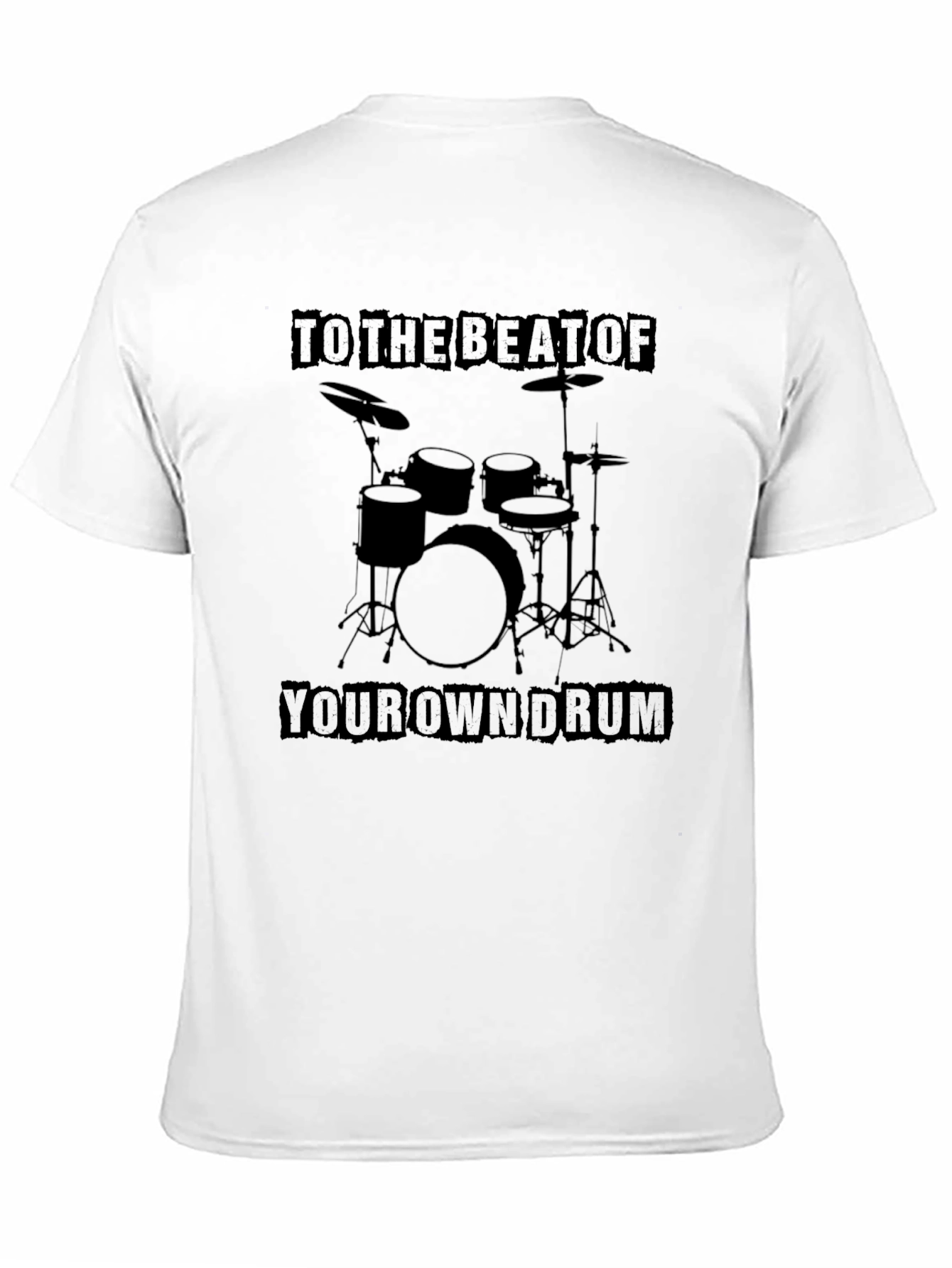 Drum Set Graphic Print T-Shirt