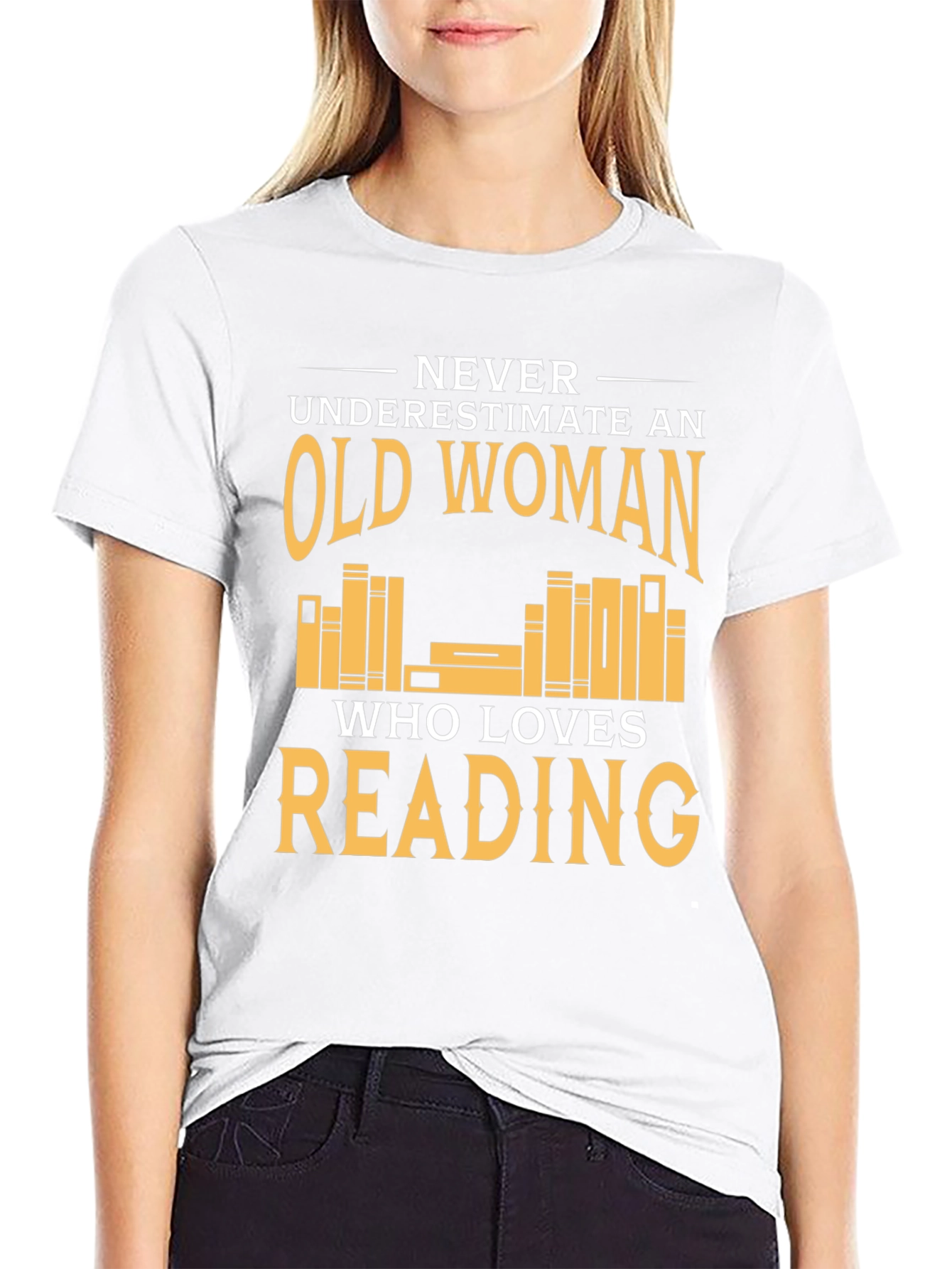 Funny Old Woman Reading T-Shirt
