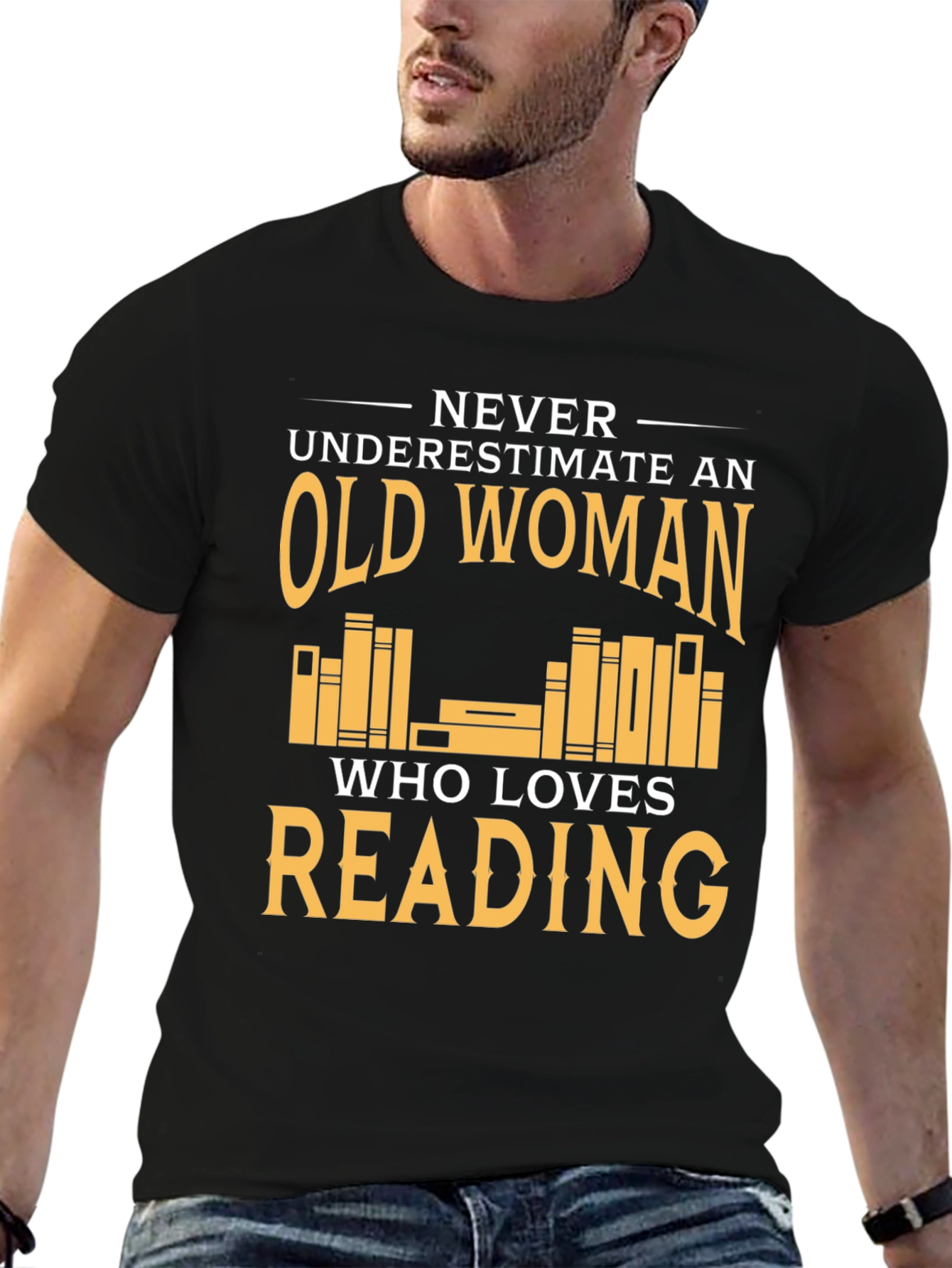 Funny Old Woman Reading T-Shirt
