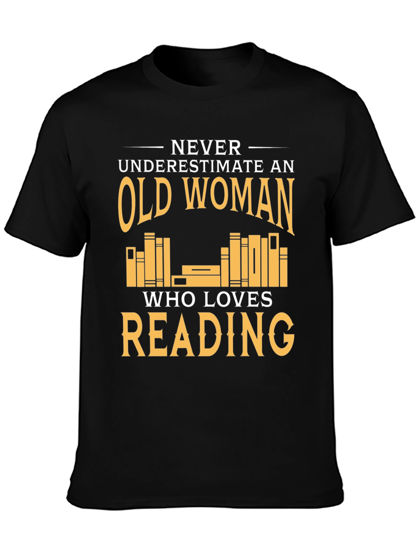 Funny Old Woman Reading T-Shirt