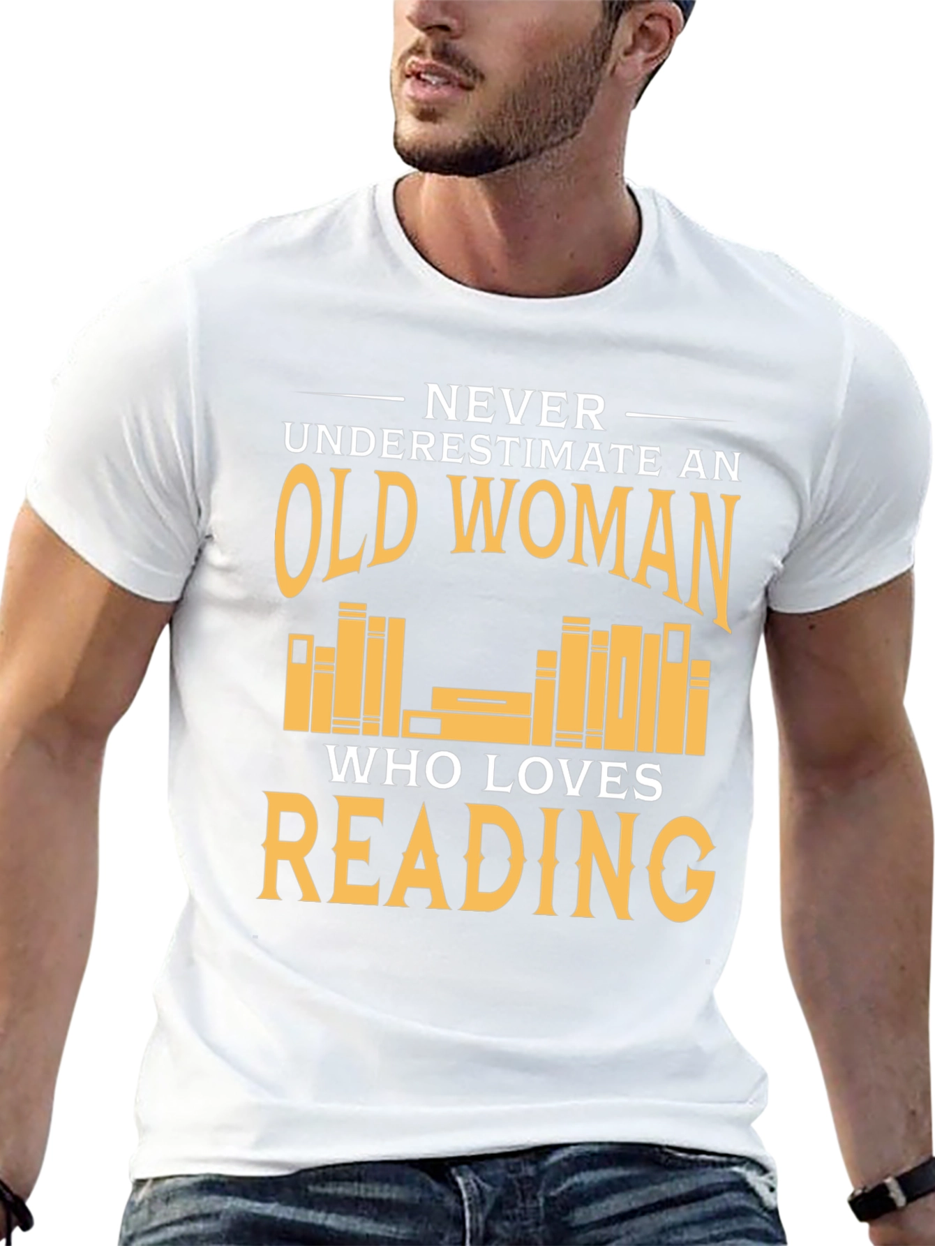 Funny Old Woman Reading T-Shirt